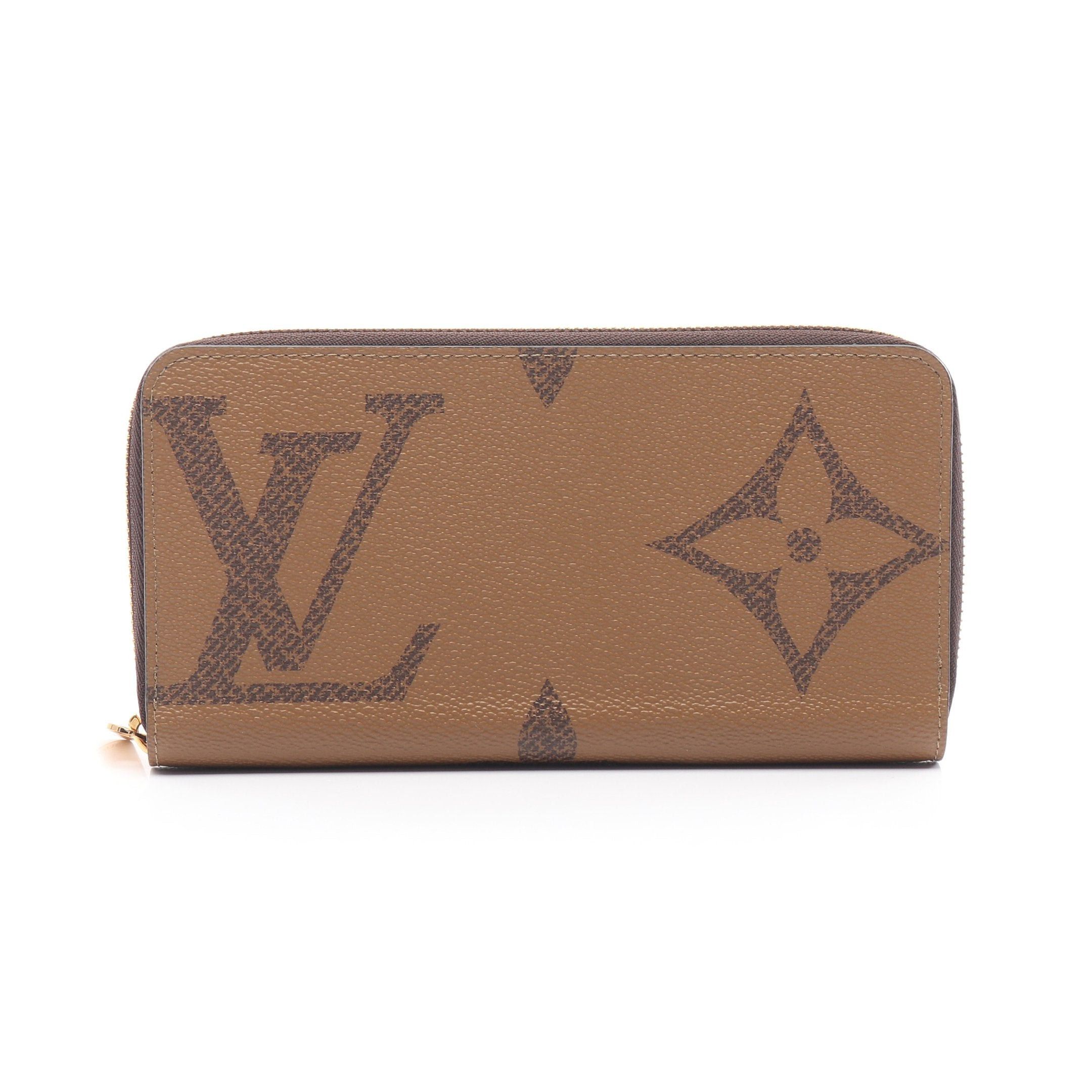 Louis Vuitton Louis Vuitton Zippy Wallet Monogram Giant Reverse Round Zipper Long Leather Light Brown Size ONE SIZE - 1 Thumbnail