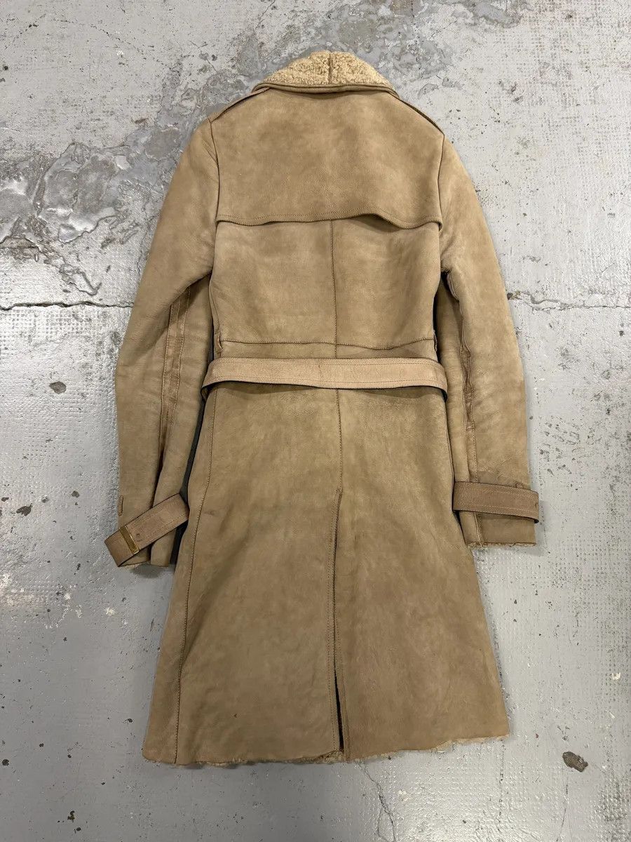 Gucci 2000s Gucci Beige Premium Shearling Long Belted Coat Size S / US 4 / IT 40 - 2 Thumbnail