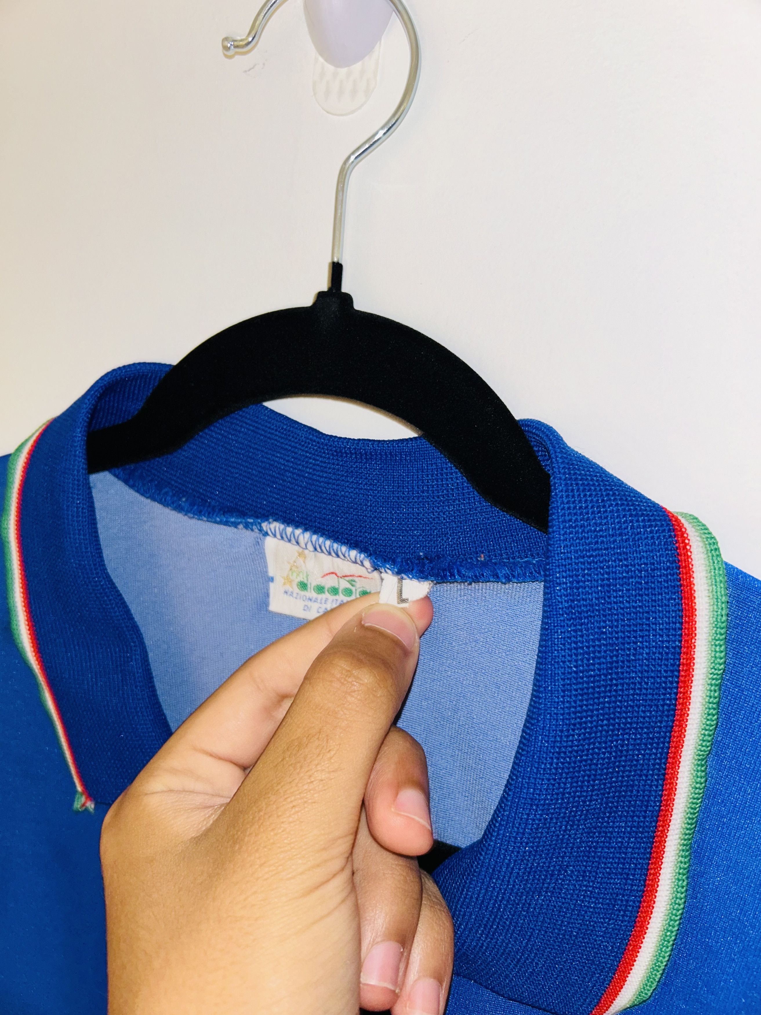 Diadora × Vintage Italia 1990 home jersey Size US L / EU 52-54 / 3 - 4 Thumbnail