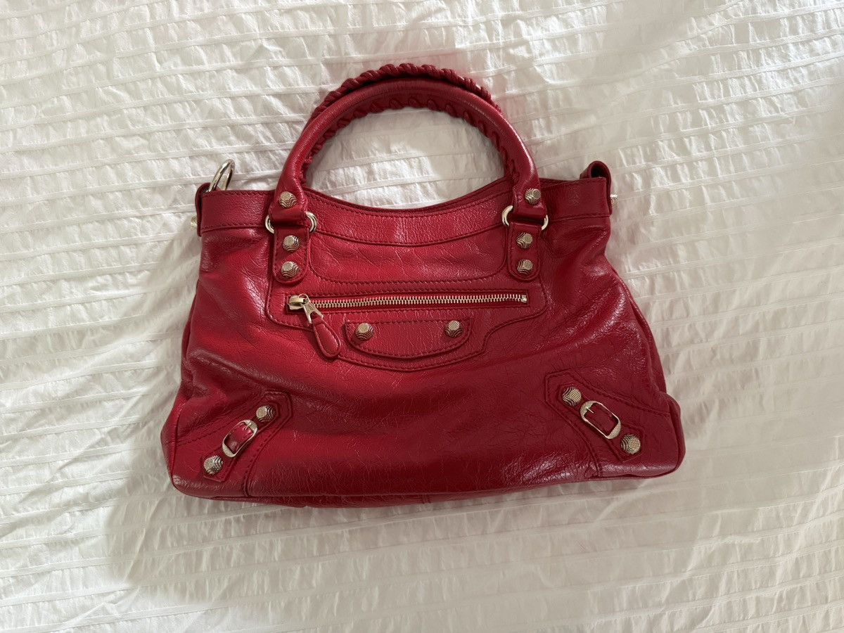 Balenciaga Balenciaga Classic City Bag - Red Leather Size ONE SIZE - 1 Thumbnail