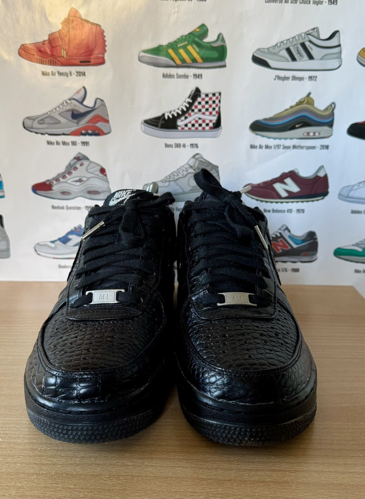 Nike Nike air force 1 Black Croc Size US 10 / IT 40 - 2 Thumbnail