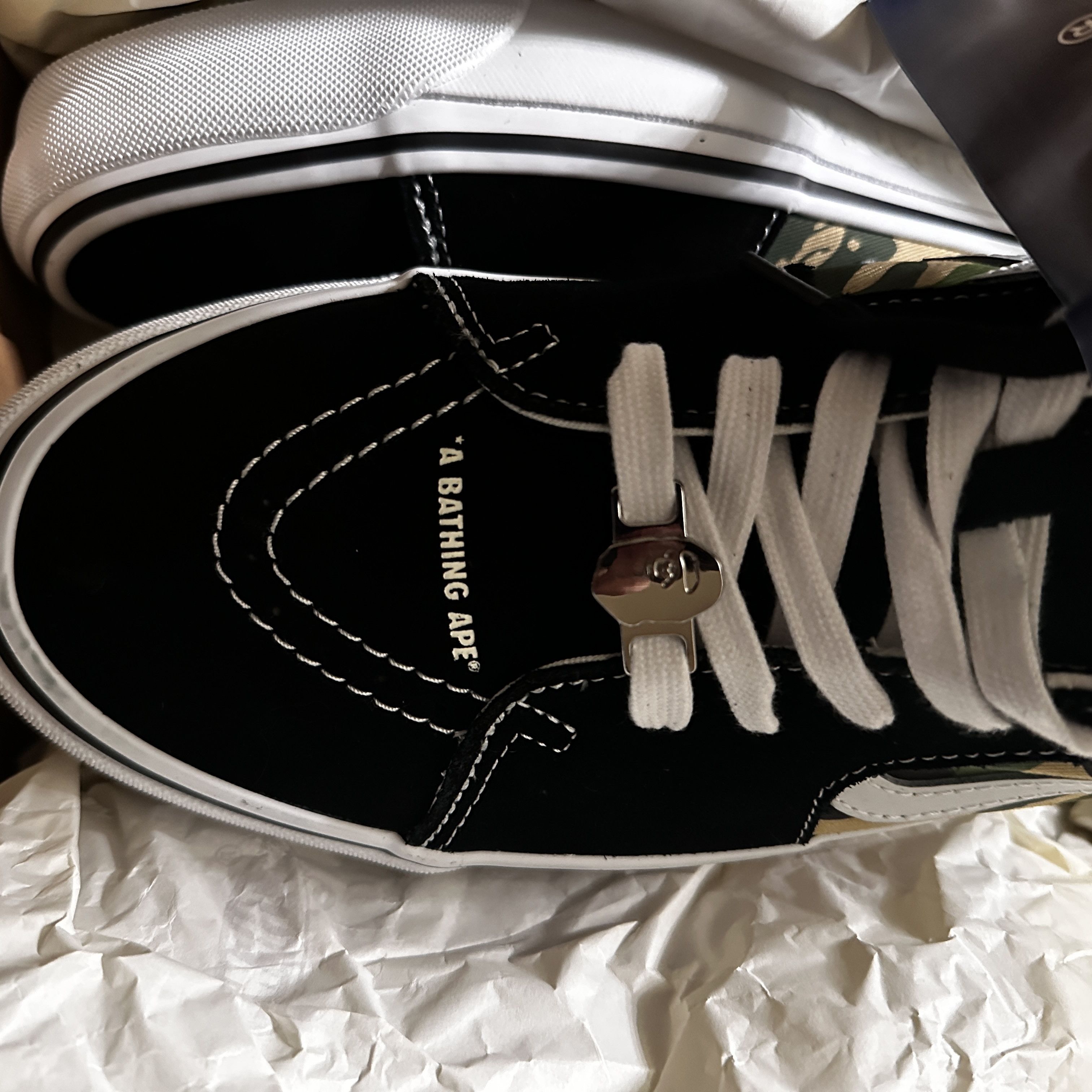 Bape × Vans Vans BAPE ABC Camo Sk8-Mid 83 Size US 12 / EU 45 - 3 Thumbnail