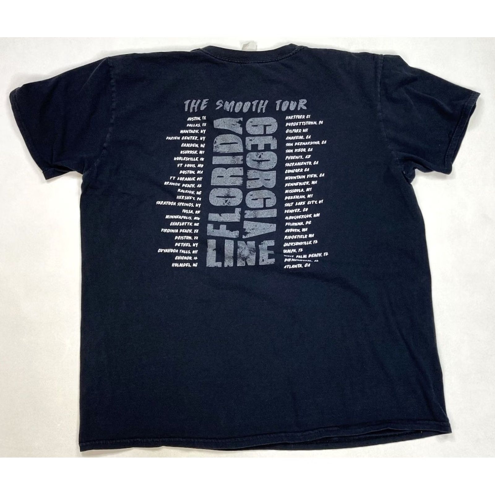 Gildan VINTAGE Florida Georgia Line The Smooth Tour Graphic T-shirt Men XL Black Music Size US XL / EU 56 / 4 - 4 Thumbnail