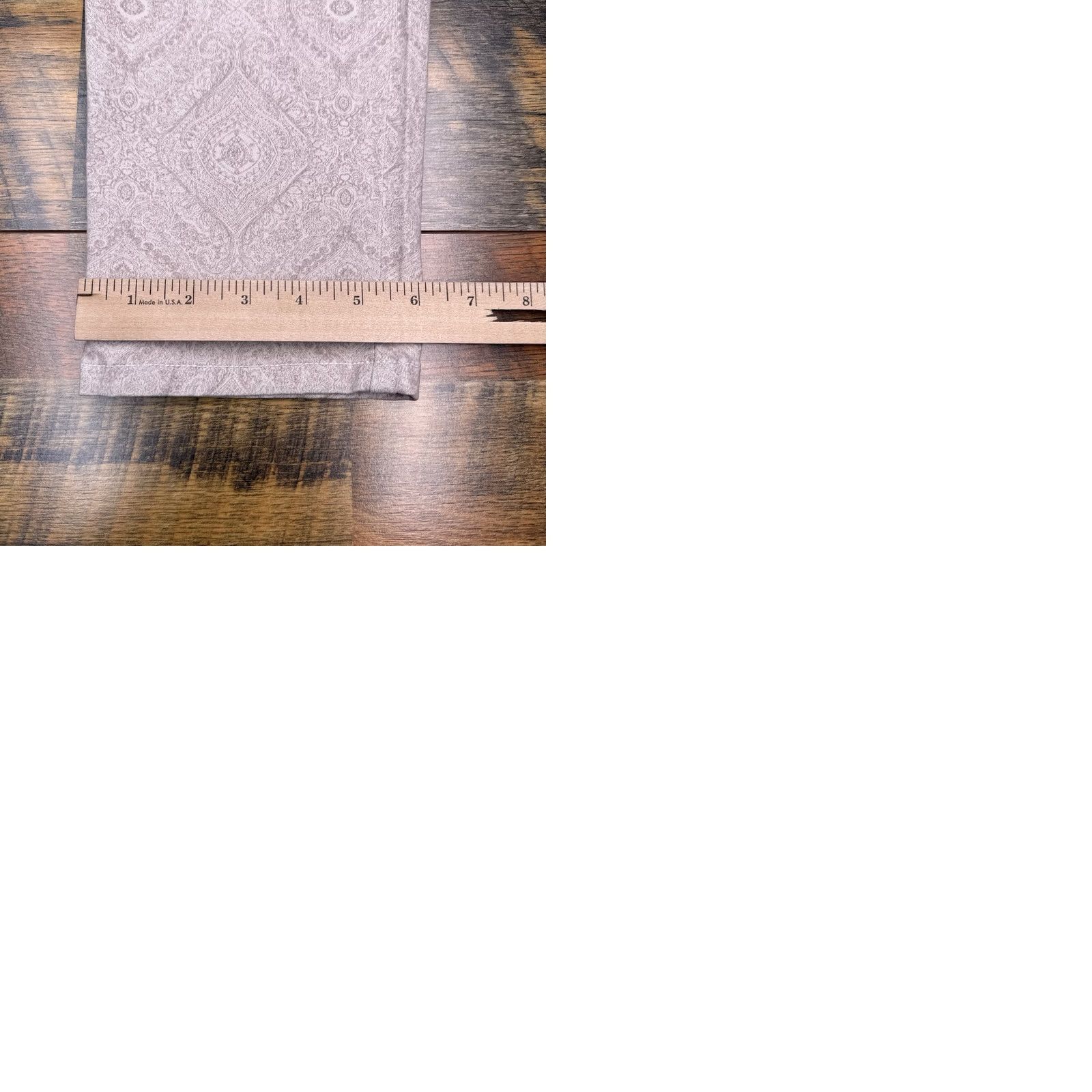 NYDJ NYDJ Skinny Jeans Womens 8 Beige Mid Rise Stretch Denim 5-Pocket USA Paisley Inseam 27in Regular Size 30" / US 8 / IT 44 - 10 Thumbnail