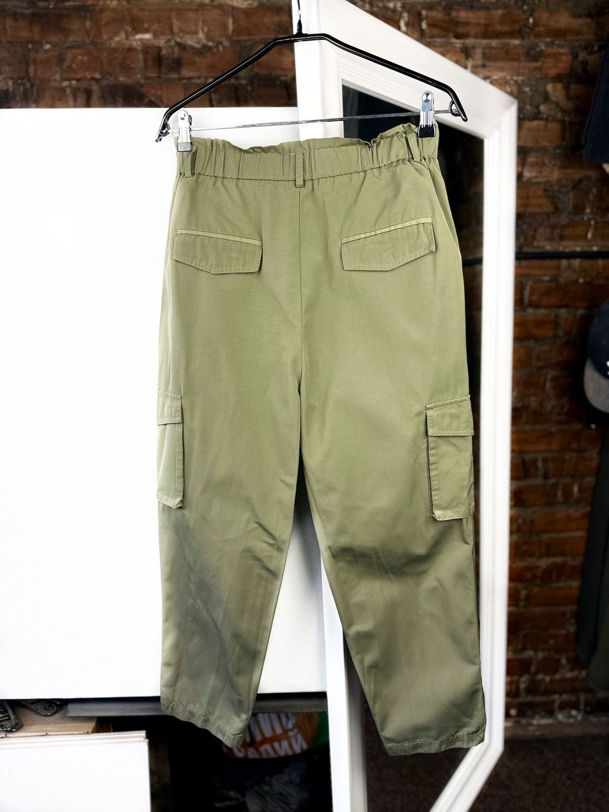 Zara NEW Women’s ZARA Cargo Pants Khaki Size: M Size 30" / US 8 / IT 44 - 3 Thumbnail