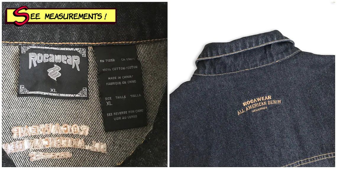 Rocawear Vintage 90s ROCAWEAR Jacket Denim Jeans Jay Z Rap SAMPLE Size US XL / EU 56 / 4 - 8 Thumbnail