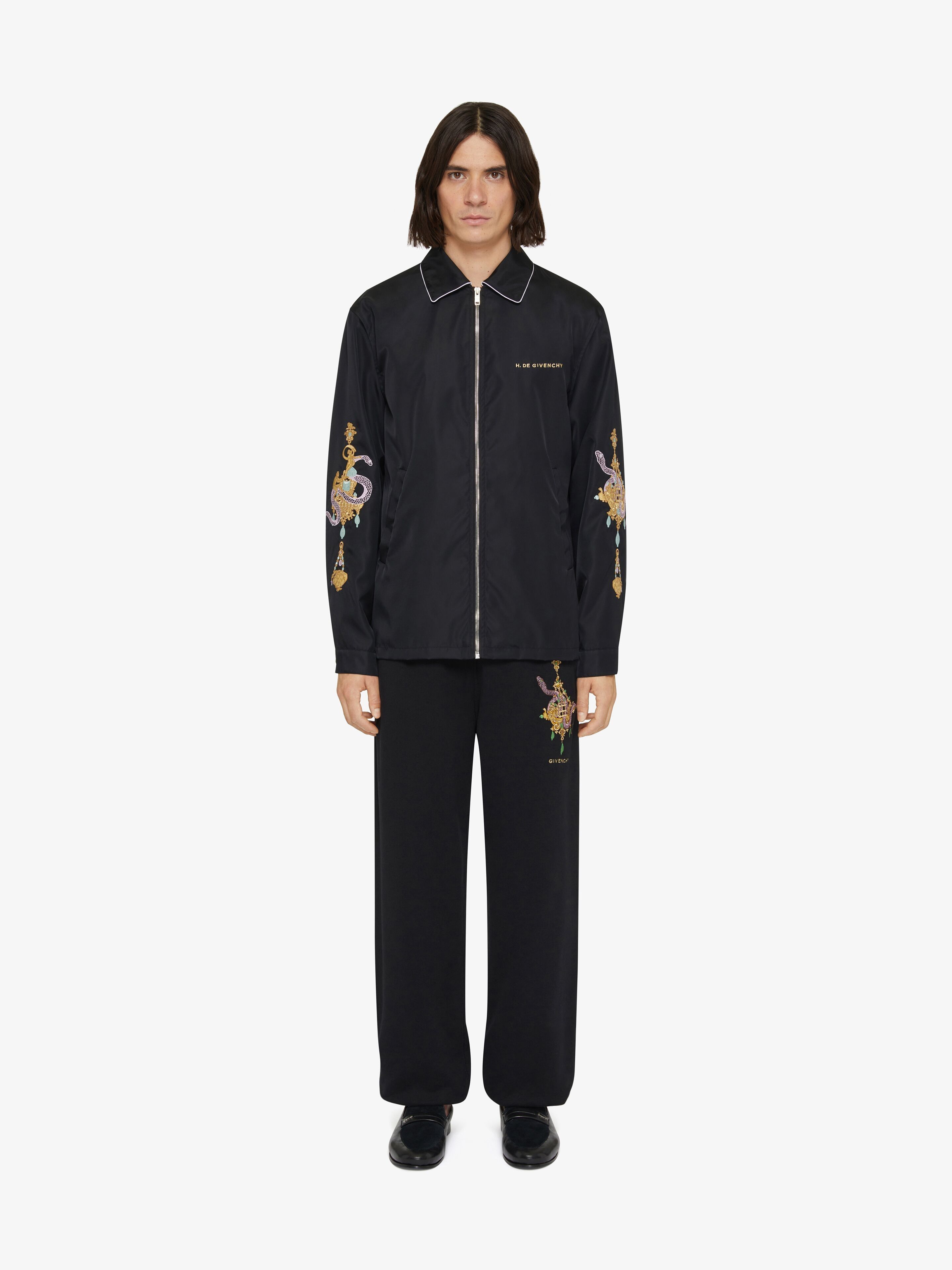 Givenchy o1mle0226 Jacket With Chandelier And Snake Embroidery Black Size US L / EU 52-54 / 3 - 2 Thumbnail