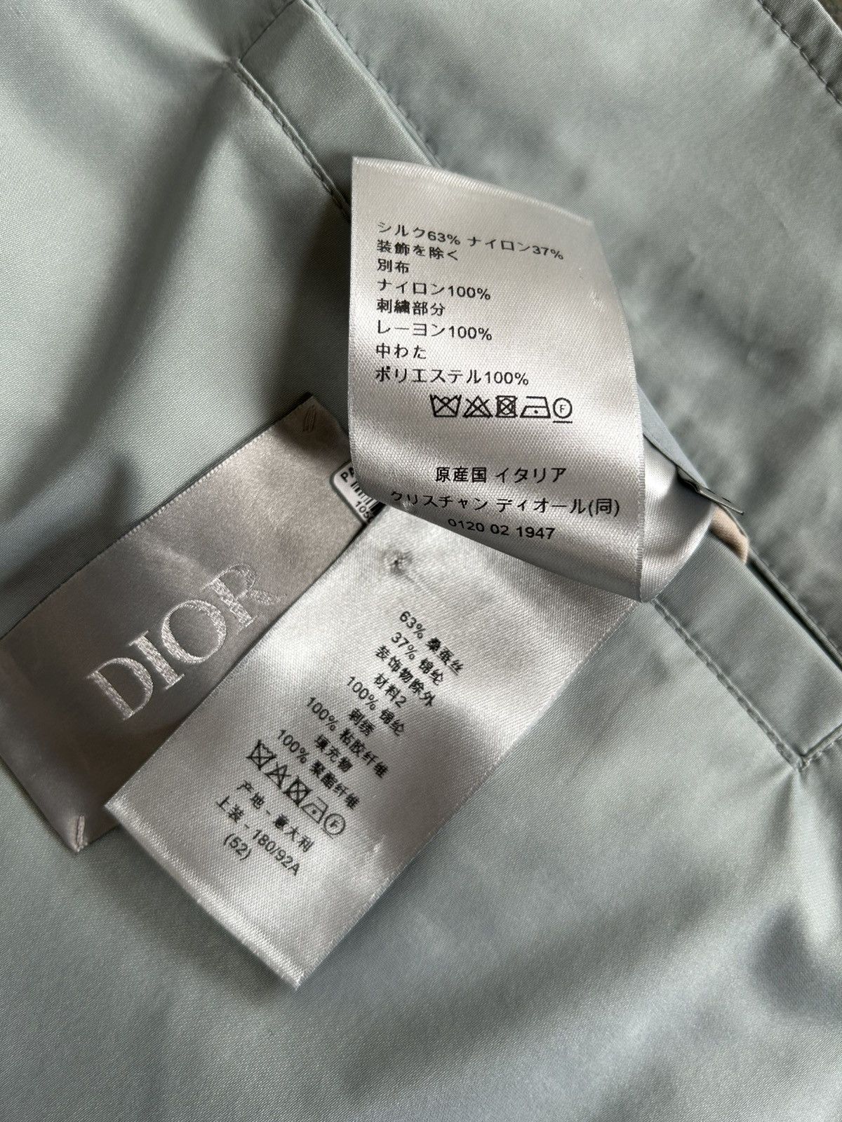 Dior Dior Mens Light Blue Silk Blouson Windbreaker size L/XL 52 Size US L / EU 52-54 / 3 - 13 Thumbnail