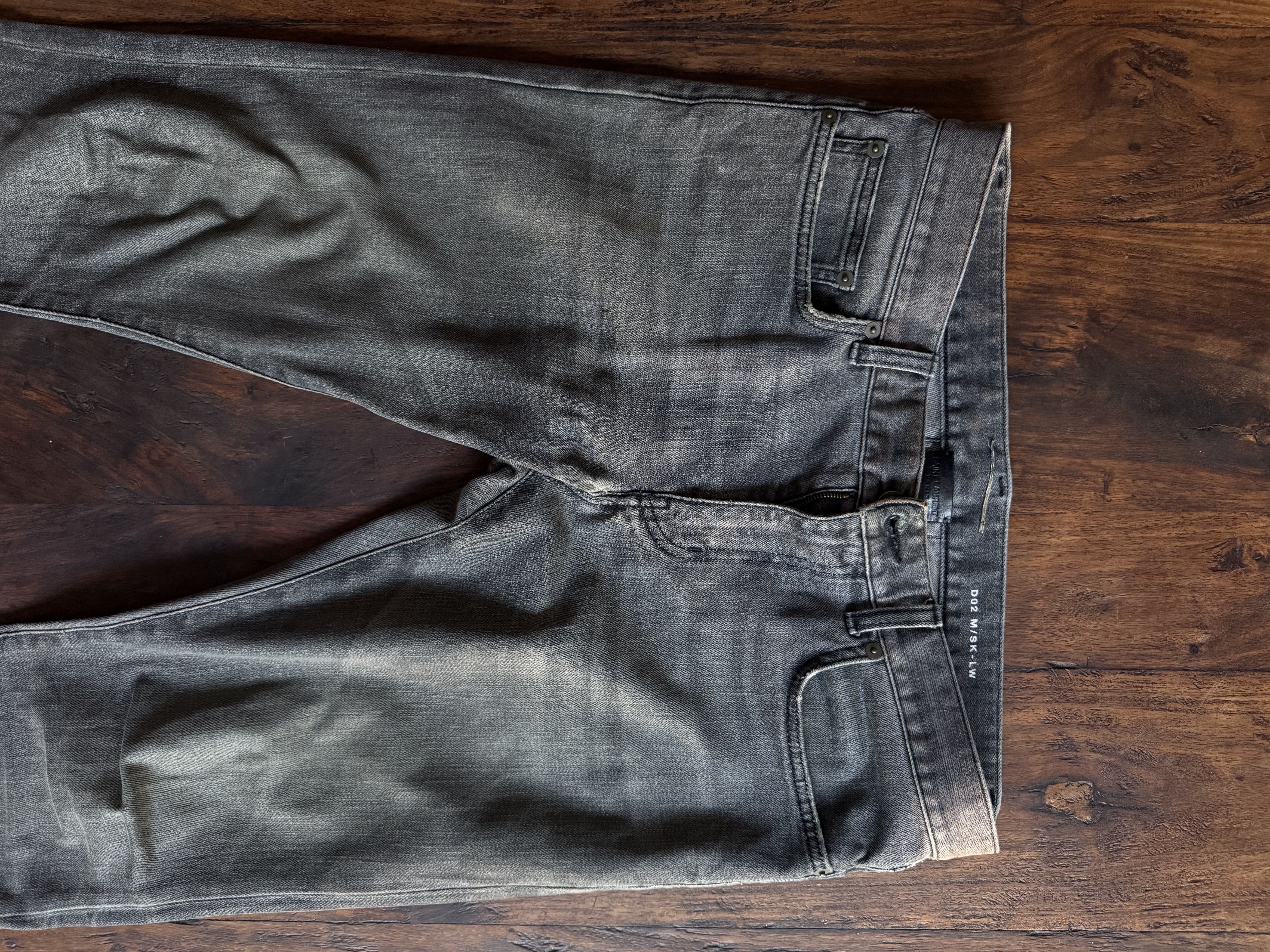 Saint Laurent Hedi Slimane D02 Jeans Washed Grey