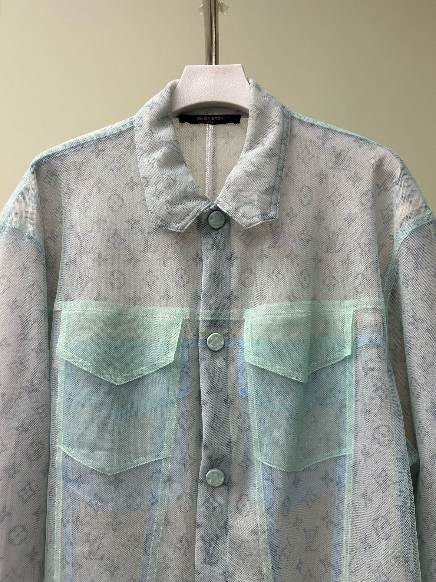 Louis Vuitton Louis Vuitton Sheer Jacket with Pastel Colors Size US M / EU 48-50 / 2 - 6 Thumbnail