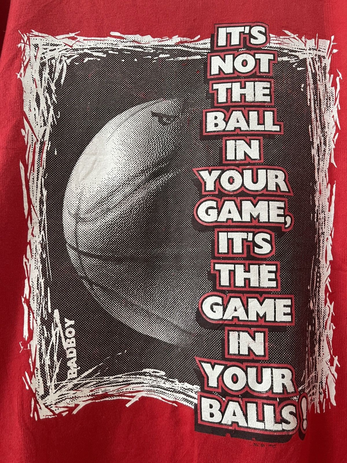 Vintage Rare Vintage BADBOY Basketball Game Balls Poem Graphic Size US L / EU 52-54 / 3 - 3 Thumbnail