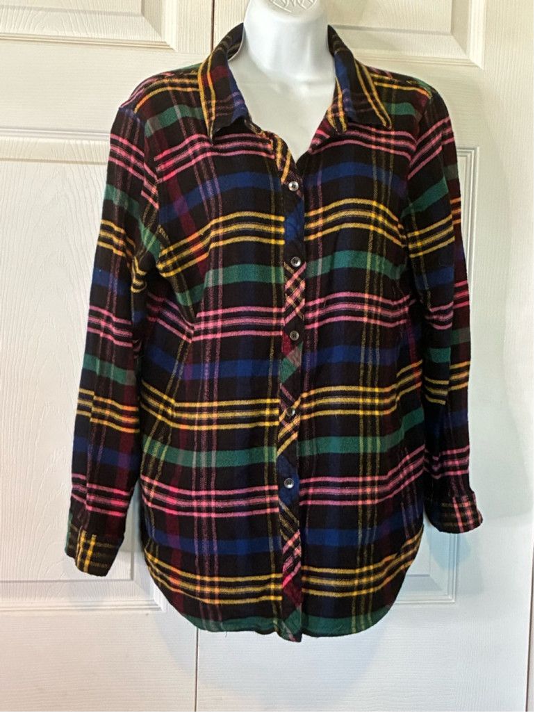 Other christopher & Banks Flanel Shirt Size L / US 10 / IT 46 - 7 Thumbnail