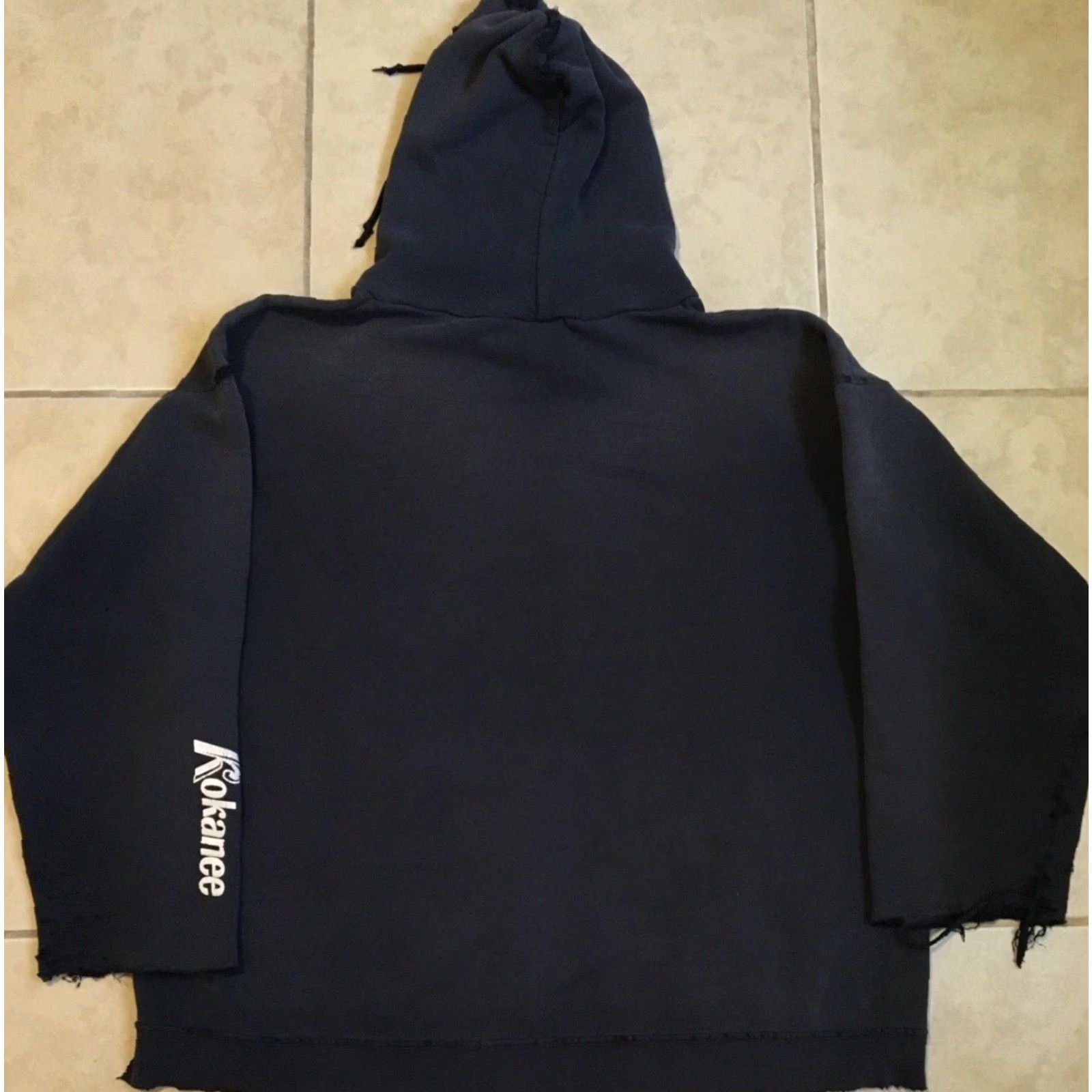 Thrasher VINTAGE Kokanee Beer Destroyed Thrashed Faded Boxy Hoodie XL Men Blue 90s Y2K Grunge Punk Skate Surf Rock Beach Tattoo Size US XL / EU 56 / 4 - 2 Thumbnail