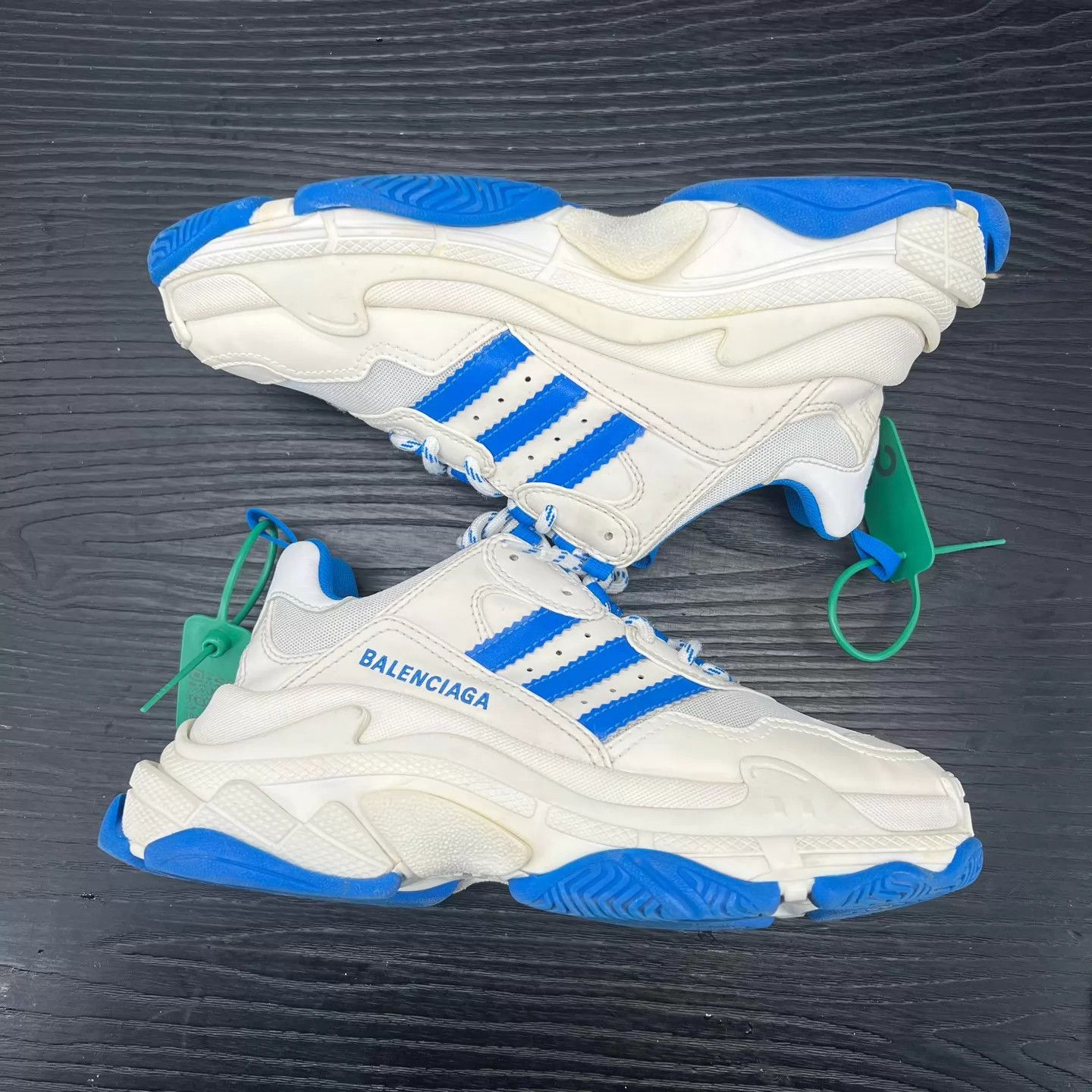 Balenciaga Balenciaga Triples White Blue 39 Size US 9 / IT 39 - 3 Thumbnail