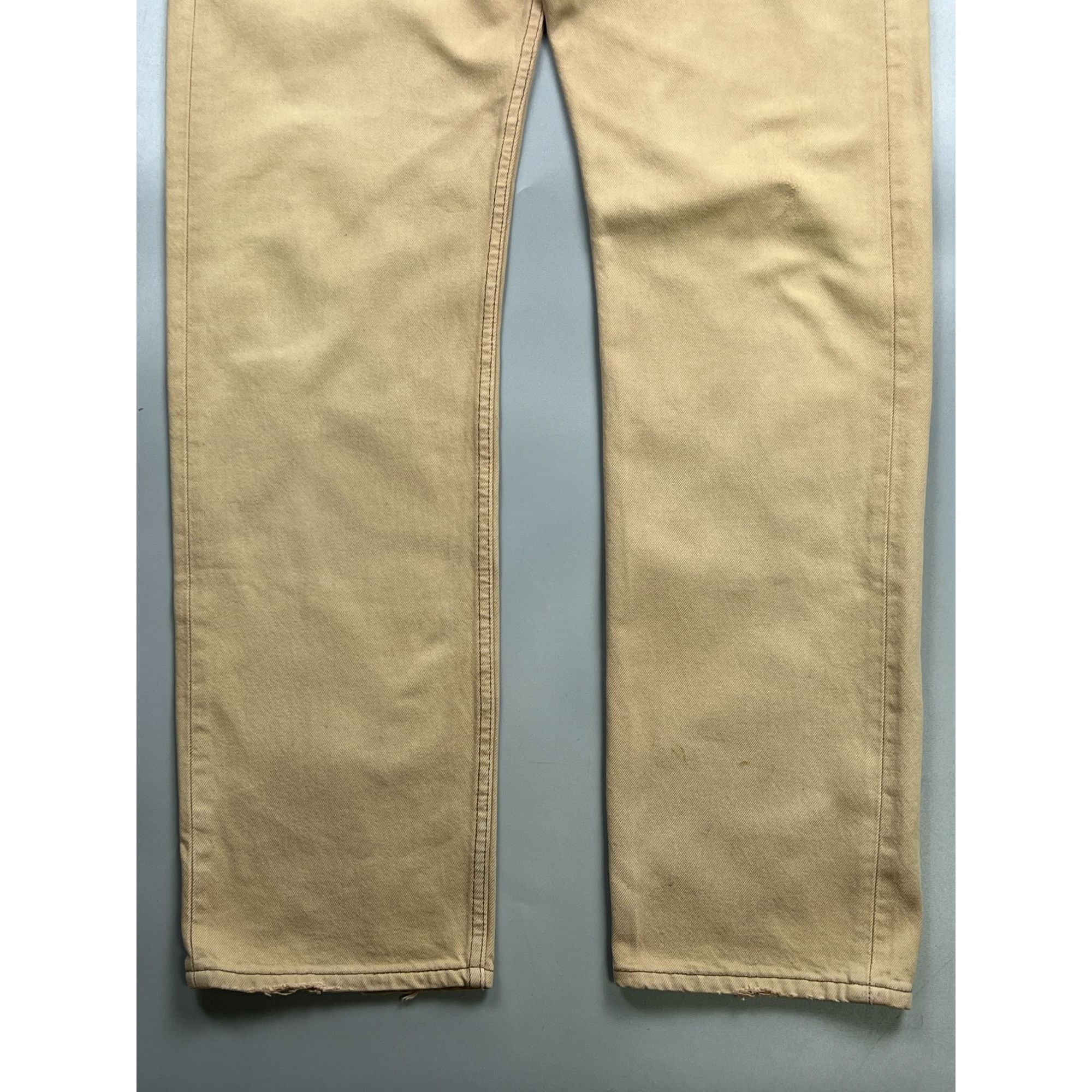 Levi's Levi’s 501 Made in USA Mustard Denim Jeans Pants (Y0892) Size US 34 / EU 50 - 2 Thumbnail