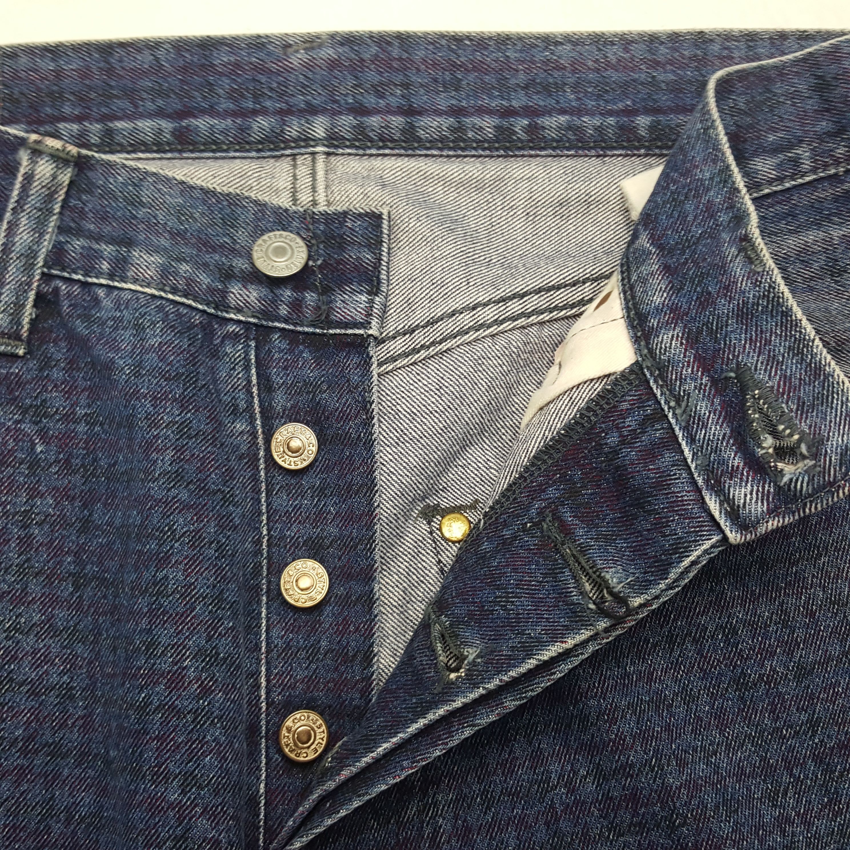 Japanese Brand × Vintage Vintage Evis Japanese Brand Daicock Custom Art Denim Jeans Size US 30 / EU 46 - 7 Thumbnail
