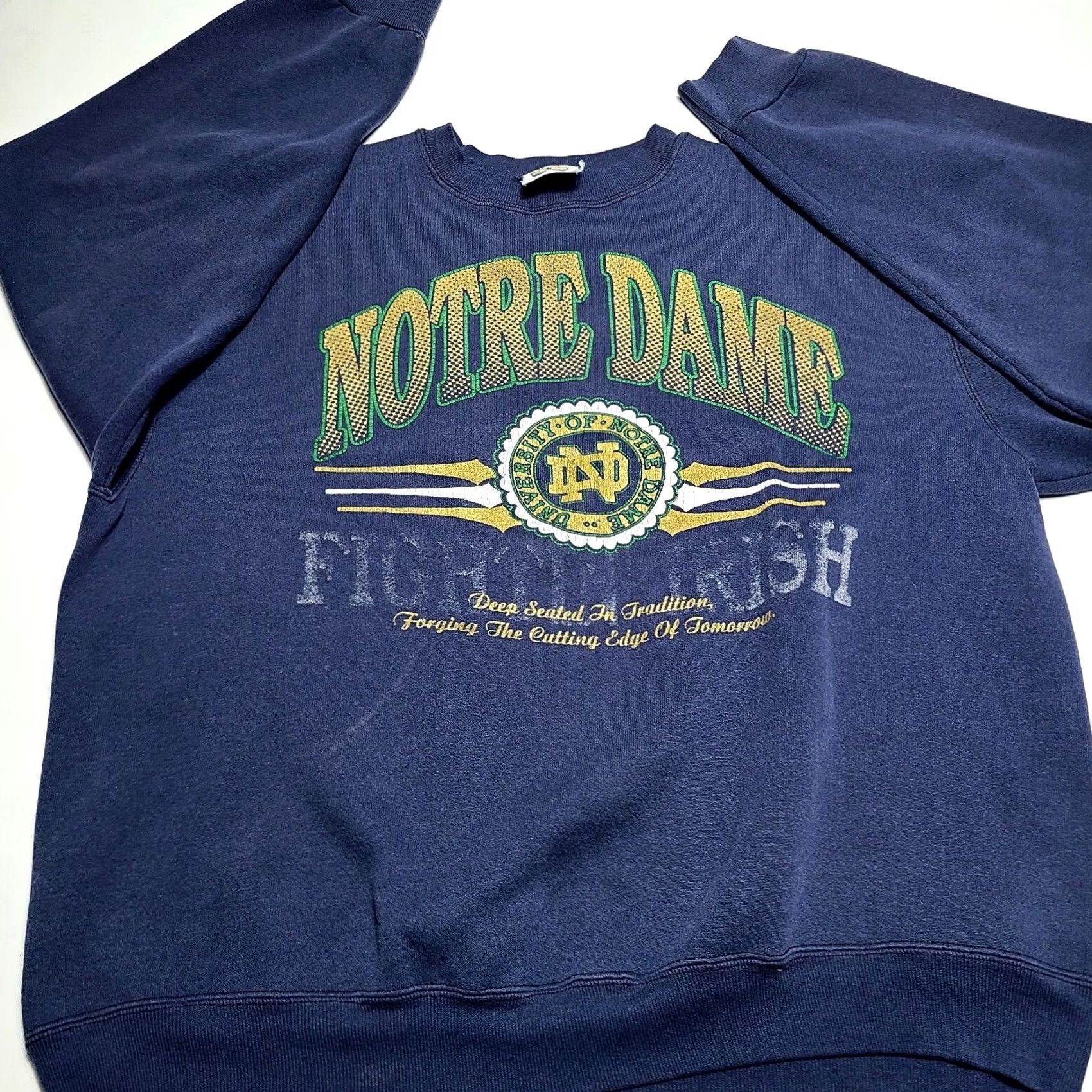 NCAA VINTAGE 20/20 Sport Inc Notre Dame Fighting Irish NCAA Sweatshirt Men’s XL Blue Size US XL / EU 56 / 4 - 2 Thumbnail