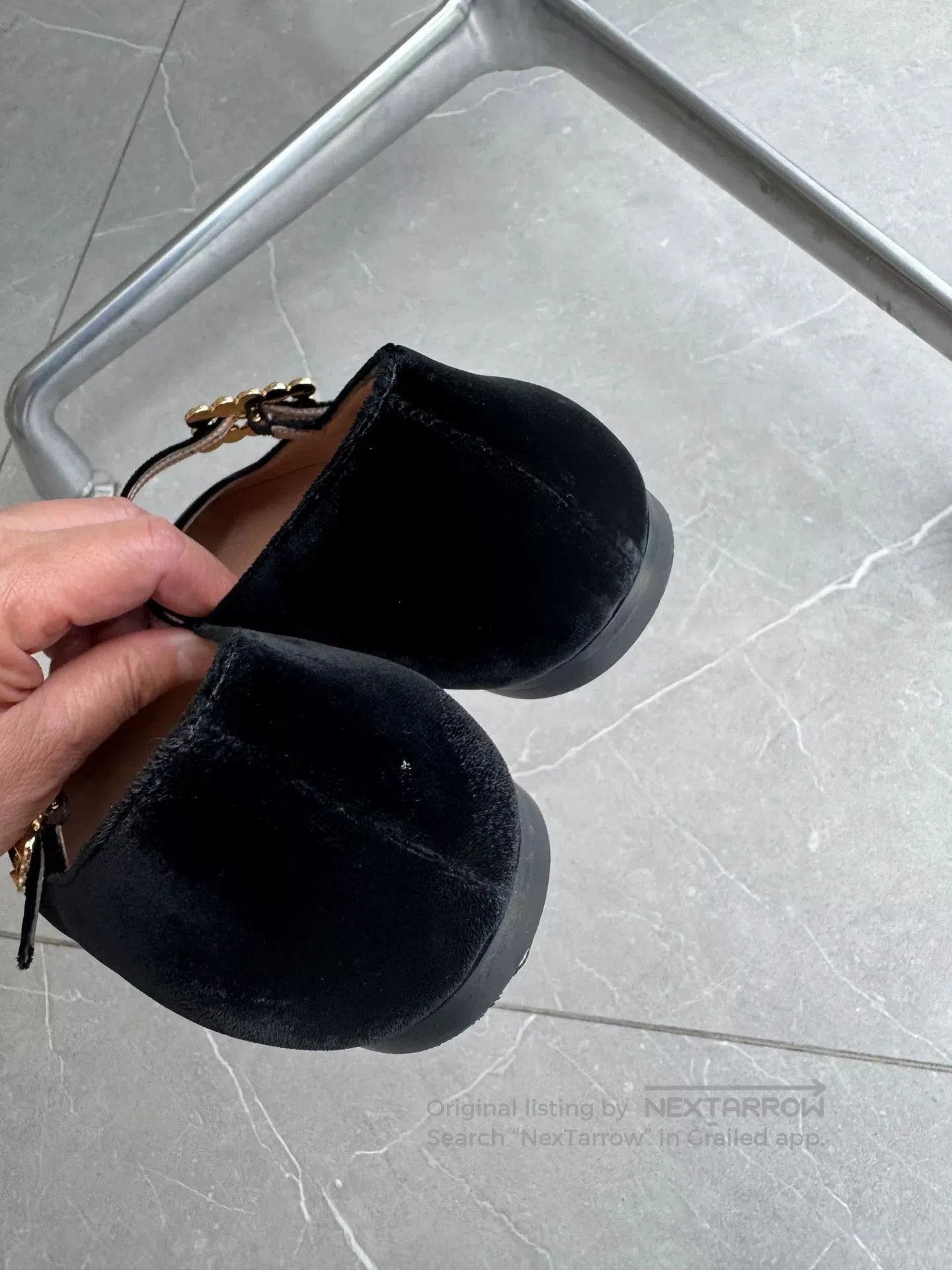 Sergio Rossi Gianvito Rossi Black Velvet Mary Janes. Size US 6 / IT 36 - 6 Thumbnail