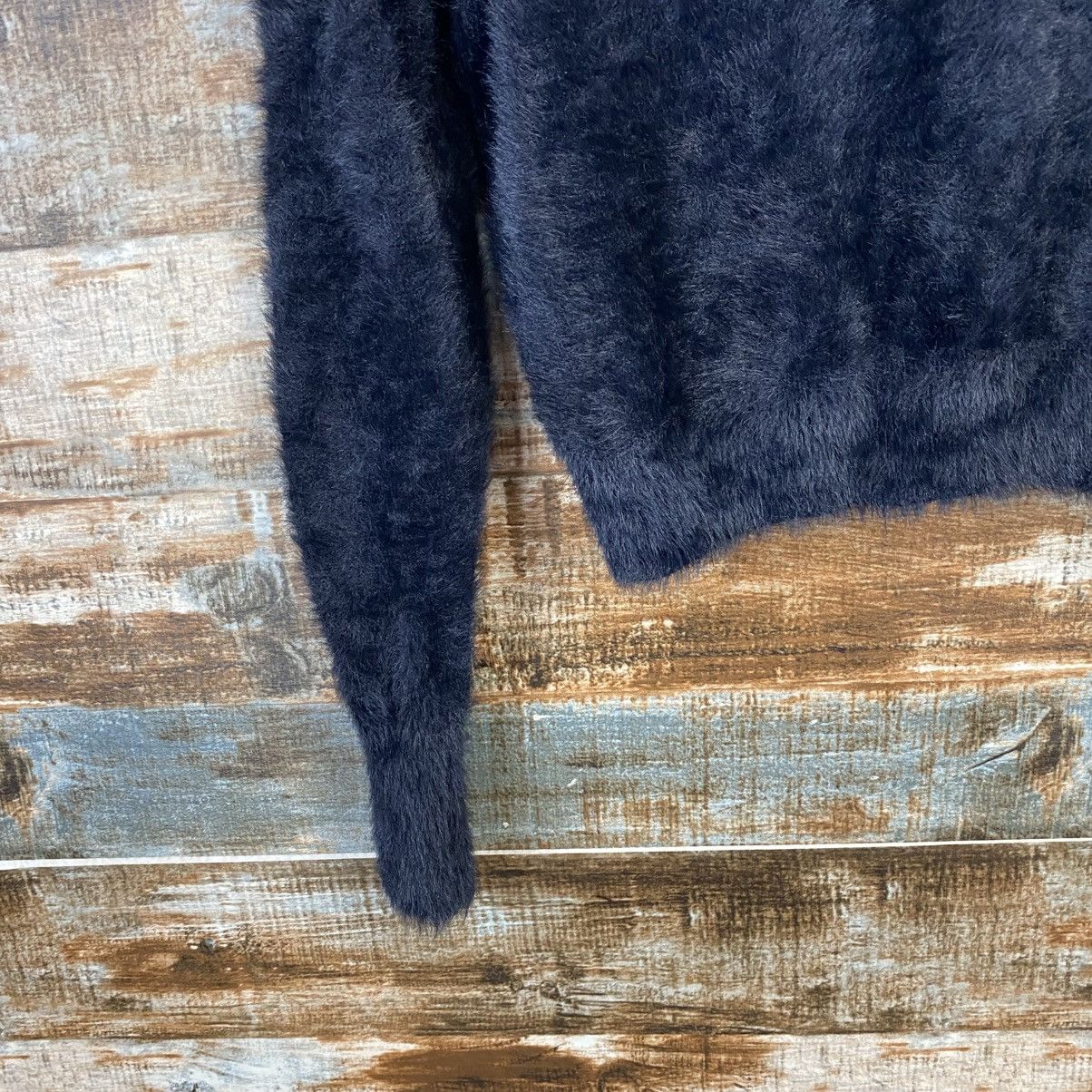 Japanese Brand DL GRL Black Fur shaggy Mohair Knitwear #C1100 Size S / US 4 / IT 40 - 7 Thumbnail
