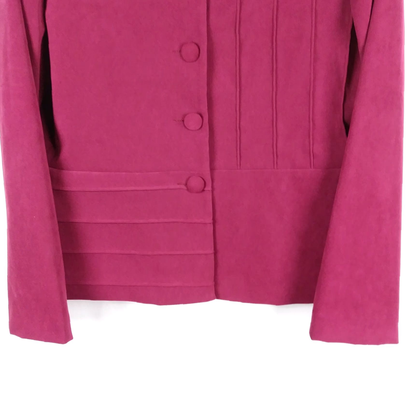 Vintage Leslie Fay Womens Blazer Jacket Button-Down Front Long Sleeve Red 14 Size Regular Women Department Blazer Button-Down Work 90s et Cetera Size XL / US 12-14 / IT 48-50 - 5 Thumbnail