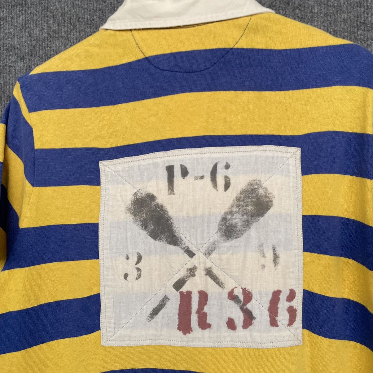 Polo Ralph Lauren × Rugby Ralph Lauren × Vintage 90s Polo by Ralph Lauren P-6 Polo Rugby All Single Sttich Size US M / EU 48-50 / 2 - 9 Thumbnail