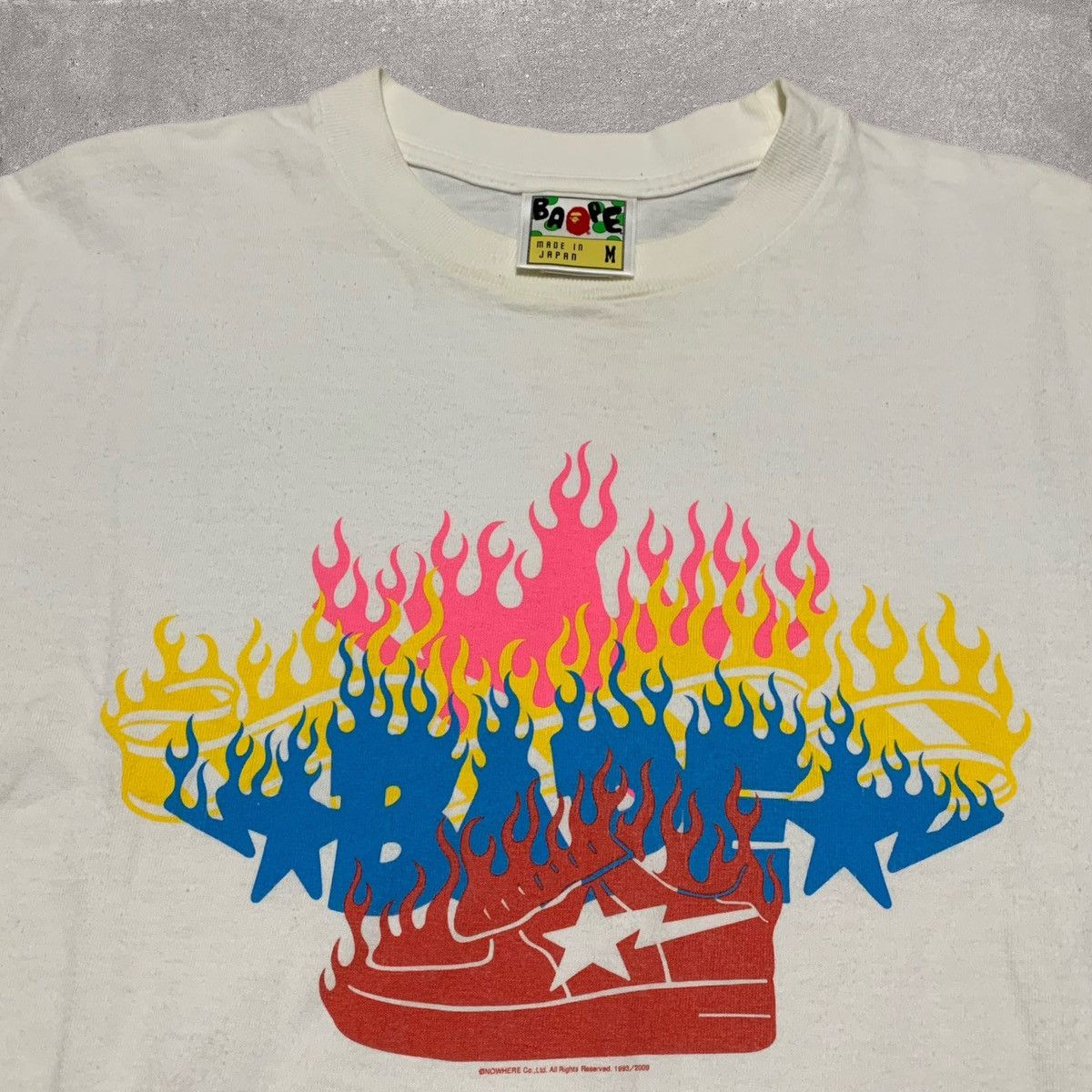 Bape Bape Medium Bape Sta White Tee A Bathing Ape 2009 Size US M / EU 48-50 / 2 - 3 Thumbnail