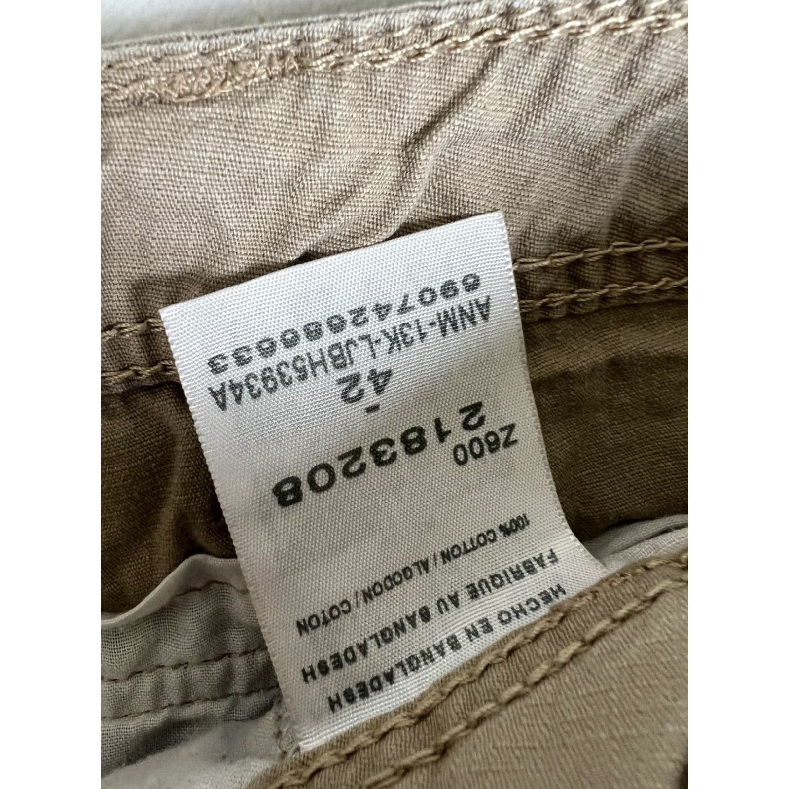 Lee Lee Cargo Ripstop Shorts Mens 42 Brown Khaki Cargo Pocket Cotton Lee Regular Size US 42 / EU 58 - 3 Thumbnail