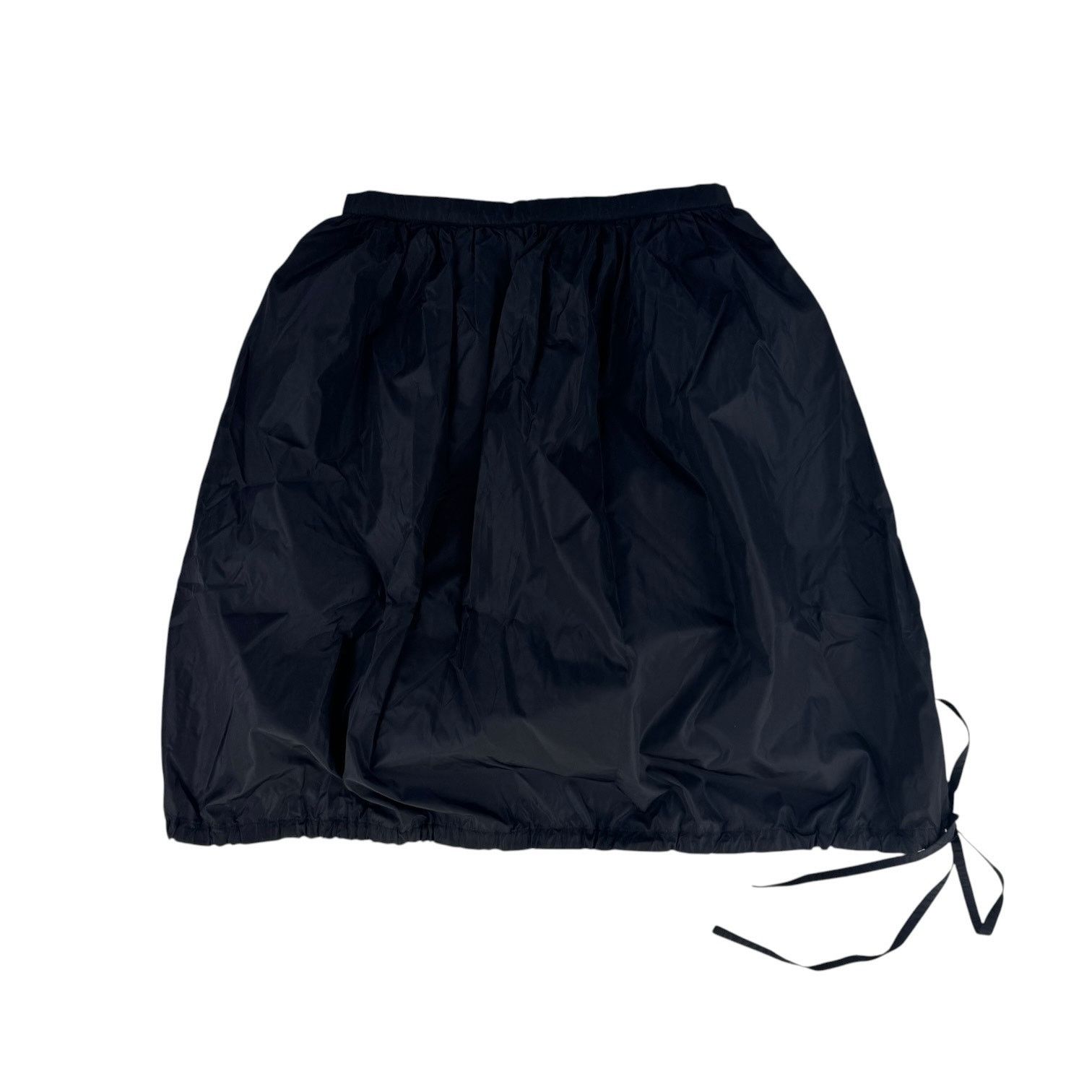 Prada Prada Re-Nylon Bubble Drawstring Hem Skirt Size 38" / US 16 / IT 52 - 1 Thumbnail