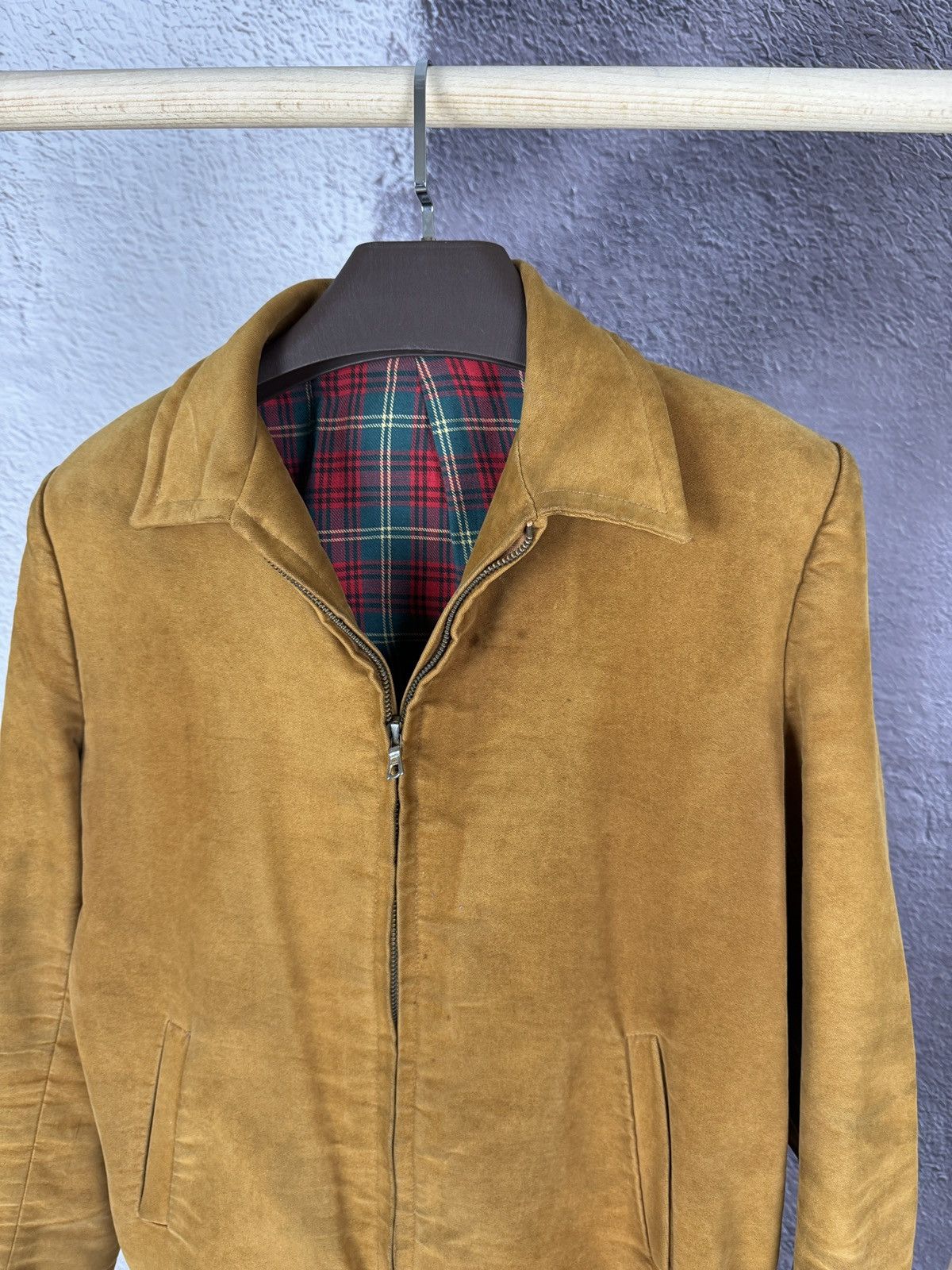 Vintage Vintage 70s 80s light brown cotton bomber aviator jacket Size US L / EU 52-54 / 3 - 6 Thumbnail