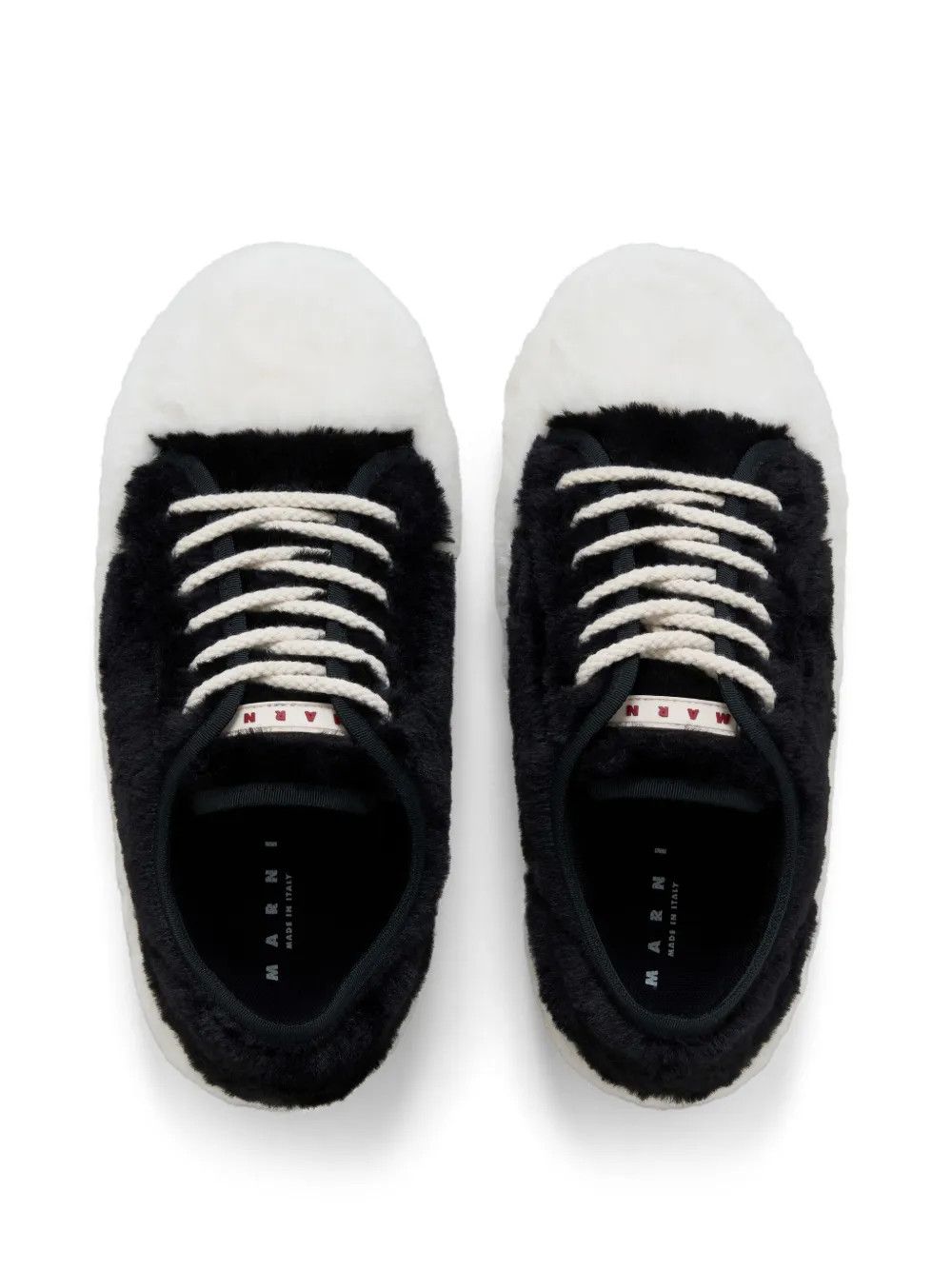 Marni o1w1db11125 Teddy Lace Up Sneakers in Black/White Size US 10 / EU 43 - 3 Thumbnail