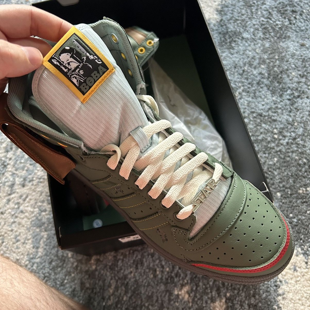 Adidas × Star Wars 2020 EMPiRE STRiKES BACK BOBA FETT TOP TEN Hi POUCH FZ3465 Size US 9 / EU 42 - 8 Thumbnail