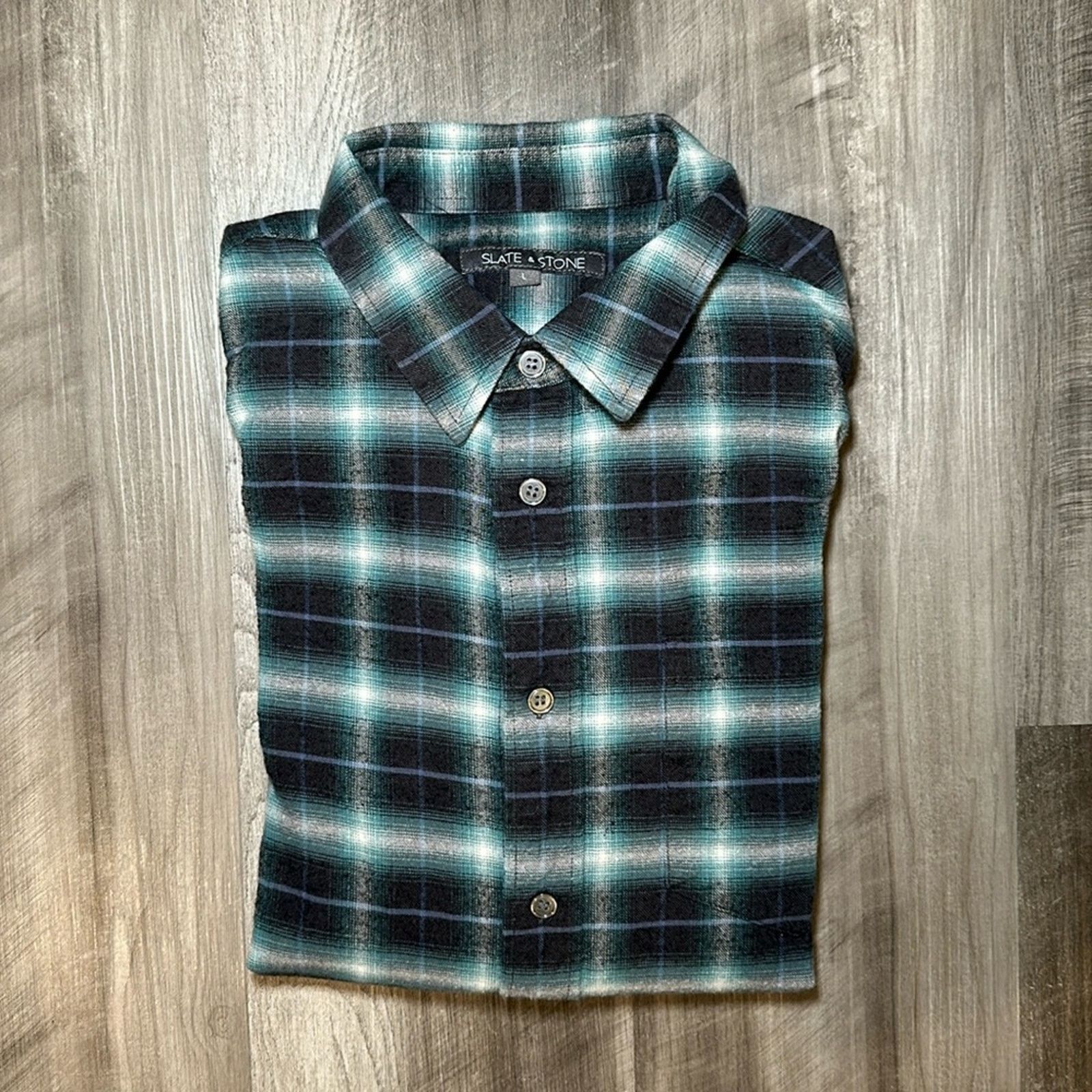 Slate & Stone Slate and Stone Flannel Long Sleeve Button Down - Large Size US L / EU 52-54 / 3 - 1 Thumbnail