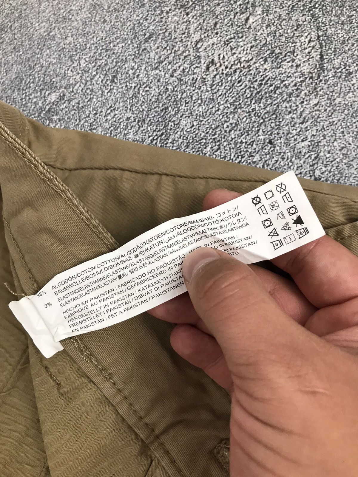 Zara Zara Skinny Fit Beige Basic Classic Cotton Chino Pants Size US 30 / EU 46 - 9 Thumbnail