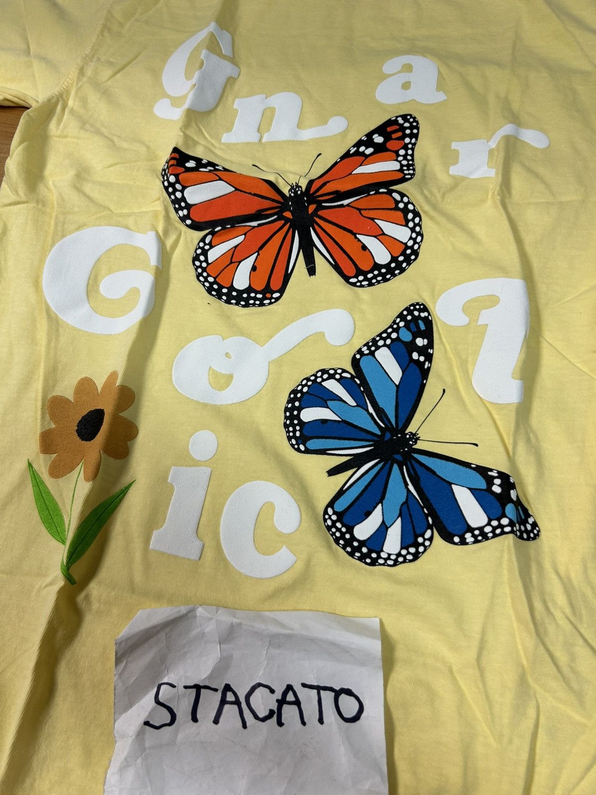 Gnarcotic × Rap Tees Gnarcotic Lil Gnar Butterfly Tee Yellow Size US S / EU 44-46 / 1 - 3 Thumbnail