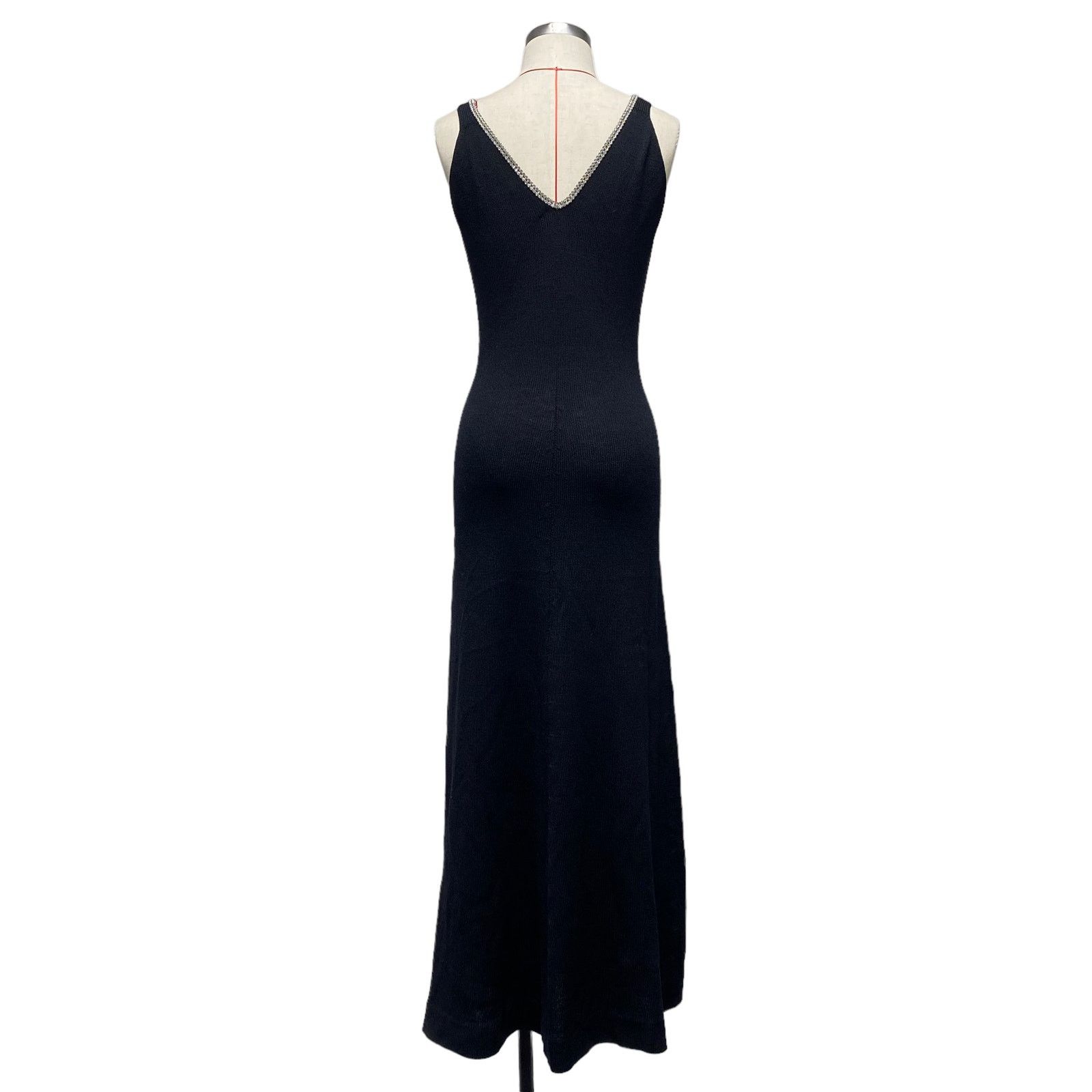 Vintage Vintage Mady Gerrard Womens Knit Rhinestone Long Dress Size ONE SIZE - 5 Thumbnail