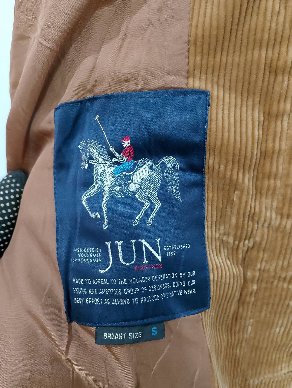 JUN MEN JUN ELEGANCE by Jun Men Caramel Corduroy Long Coat Jacket Size US S / EU 44-46 / 1 - 8 Thumbnail