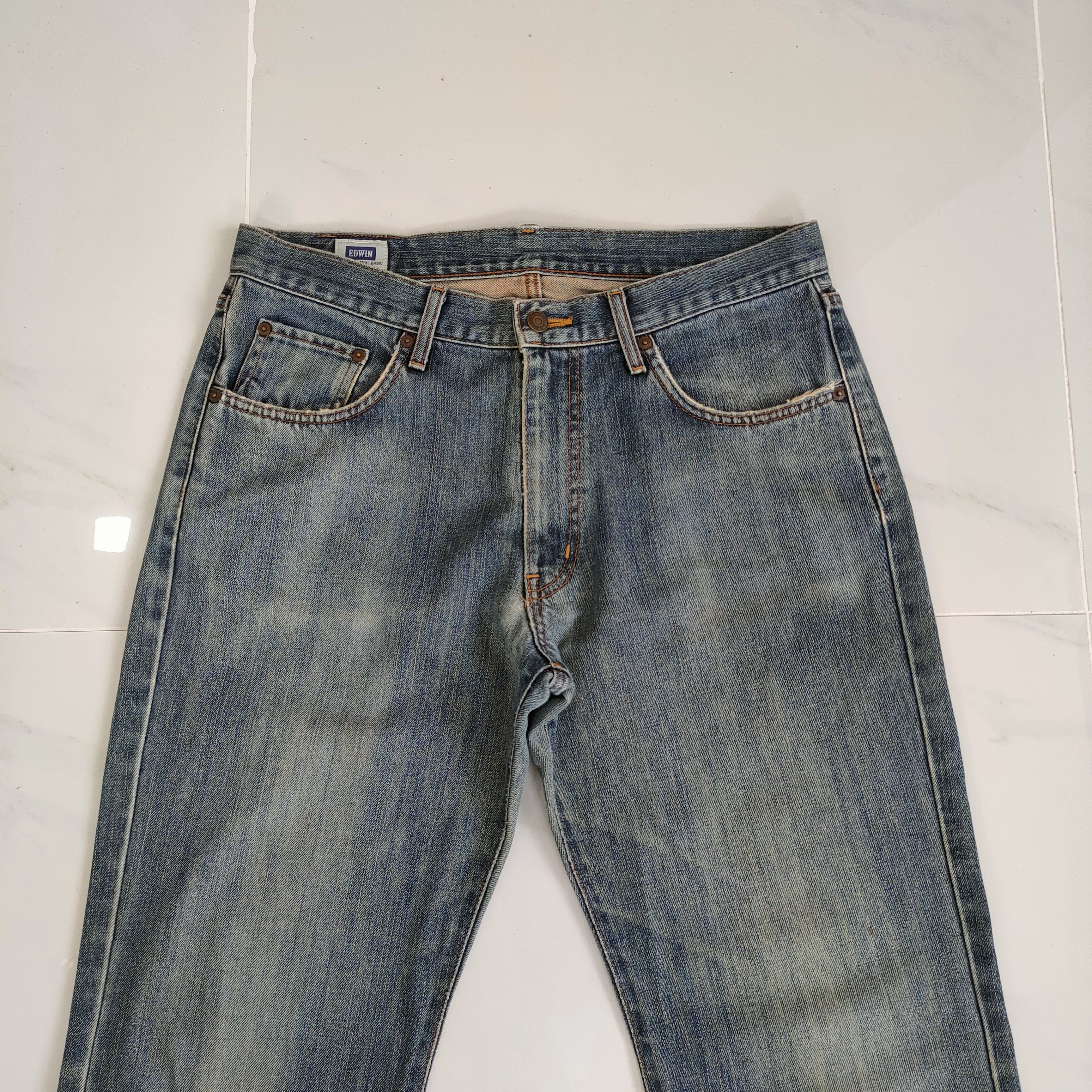Edwin × Vintage VINTAGE EDWIN FADED JEAN DENIM PANTS Size US 33 - 2 Thumbnail