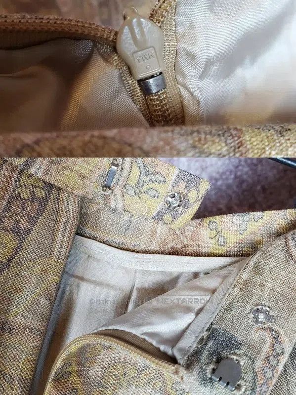 Burberry Burberry Floral Maxi Skirt in Coffee Brown. Size 23" - 8 Thumbnail