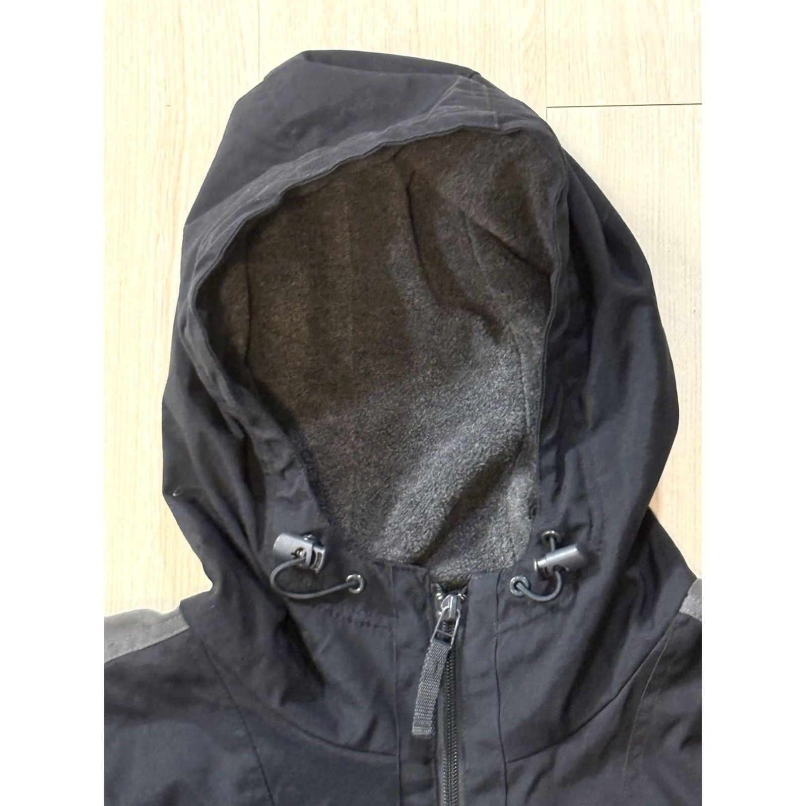 Gap VINTAGE Gap Anorak Jacket Medium Fleece Lined Padded Heavyweight Hooded Zippered Nylon Black Mens 90s Outdoor Nature Ski 1/2 Zip Pockets Weathergear Size US M / EU 48-50 / 2 - 4 Thumbnail
