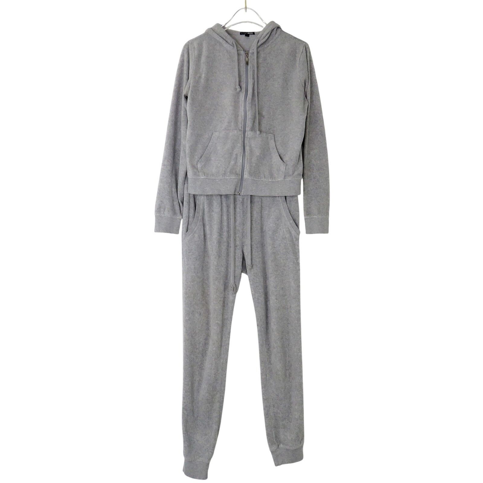 Other Fashion Nova Gray Velour Tracksuit Matching Set XS Size XS / US 0-2 / IT 36-38 - 10 Thumbnail
