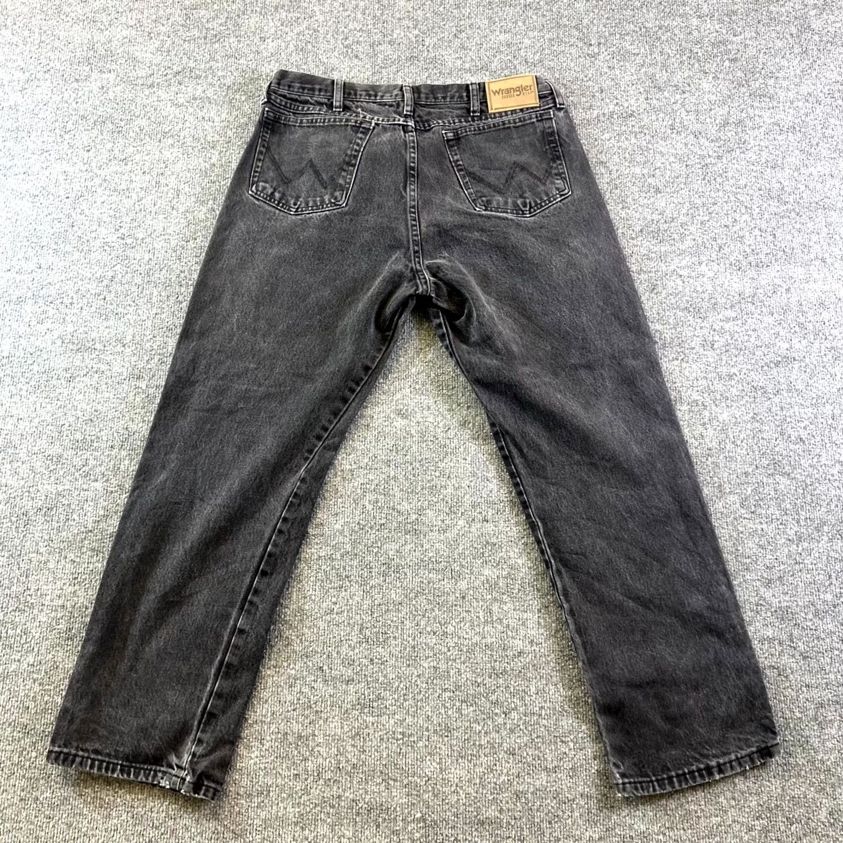 Wrangler Wrangler Jeans Mens 36x30 Black Denim 100% Cotton Rugged Wear Streetwear Size US 36 / EU 52 - 2 Thumbnail