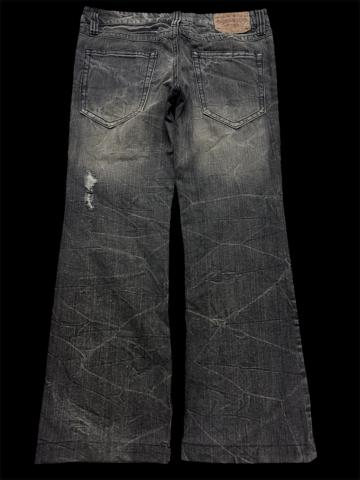 Japanese Brand Japan Mudwash Distress Ripped Thrashed Denim Size US 33 - 2 Thumbnail