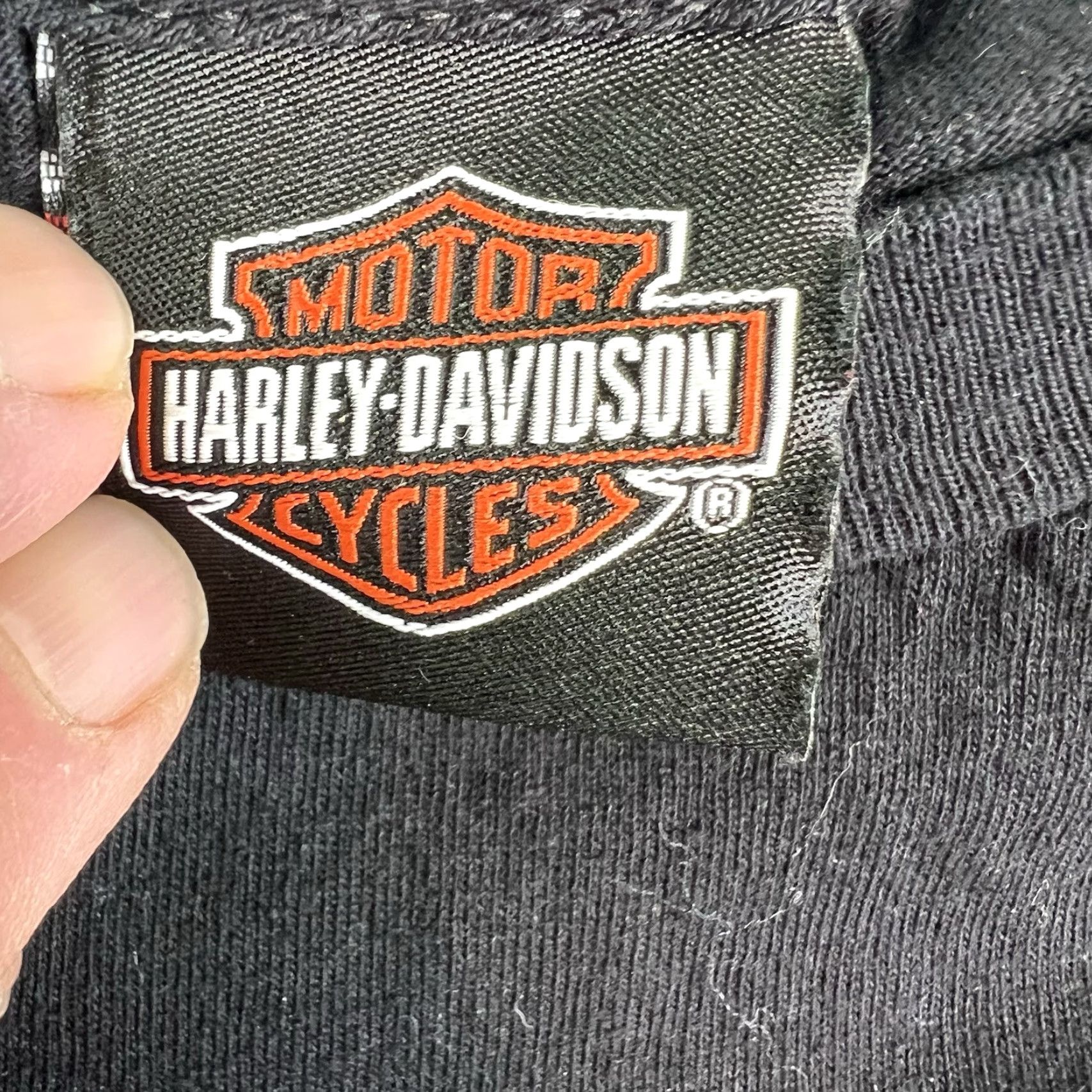 Harley Davidson VINTAGE Harley-Davidson Men's T-Shirt L Black Motorcycle Graphic Print Crew Neck Casual Size US L / EU 52-54 / 3 - 3 Thumbnail