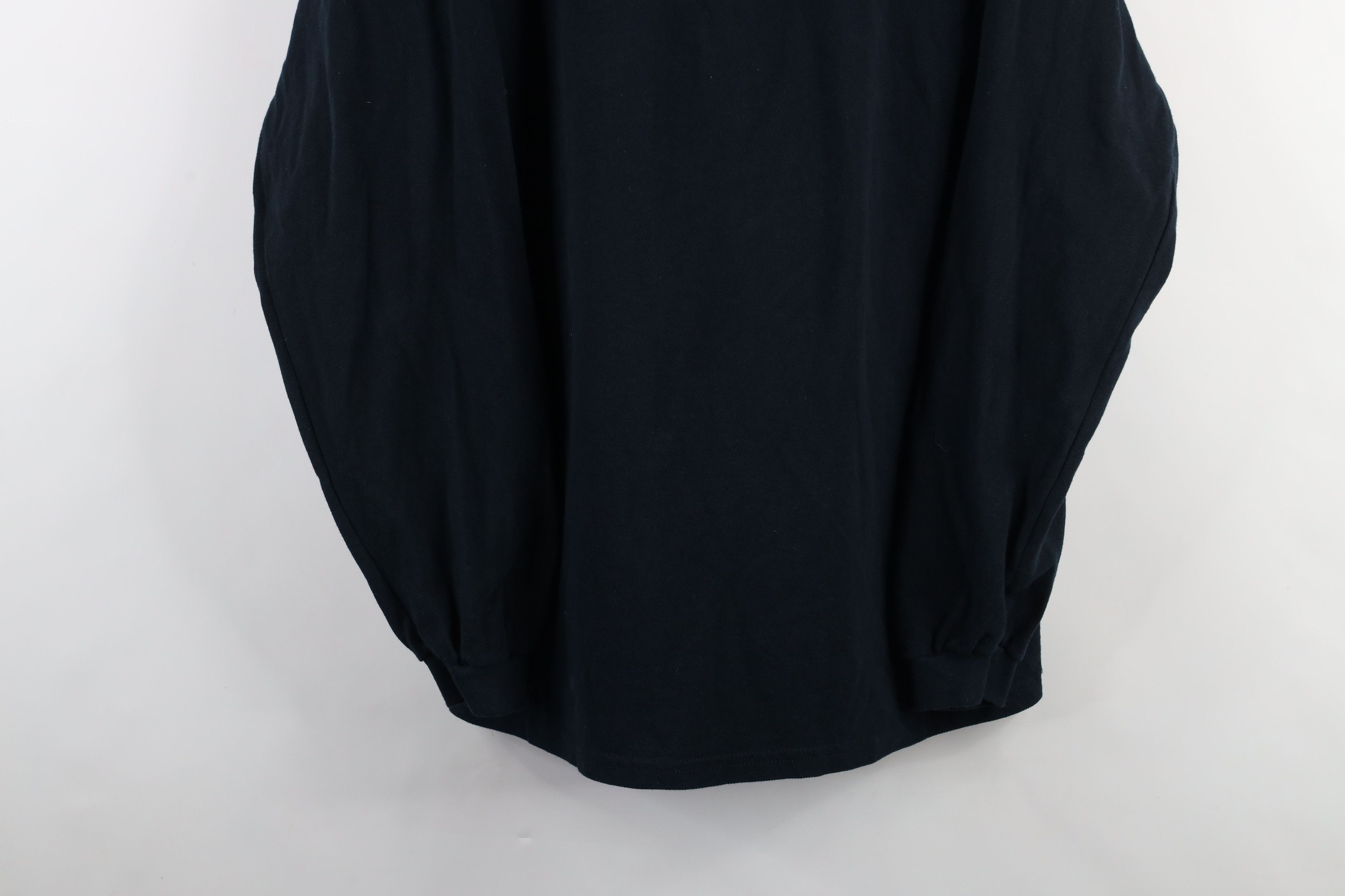 Vintage Vintage 90s Streetwear Heavy Long Sleeve Polo Shirt Black Size US XL / EU 56 / 4 - 3 Thumbnail