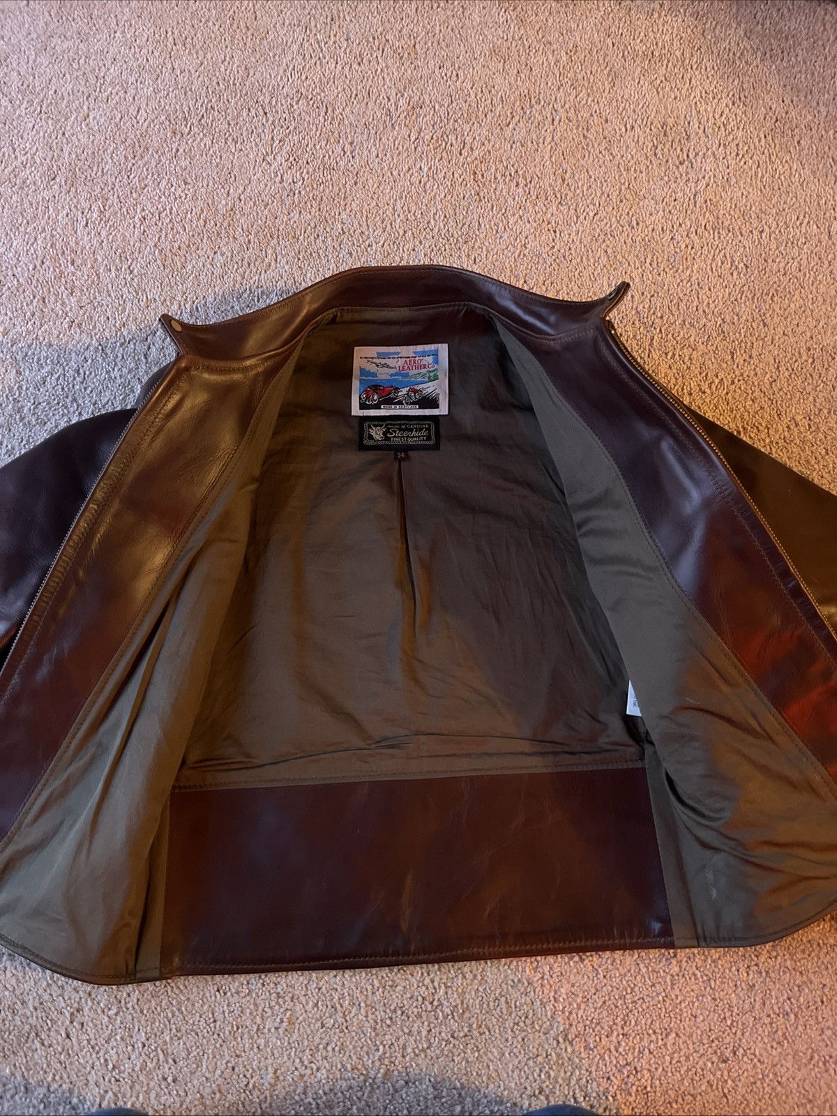 Aero Leathers Aero Leather Jacket Bomber 34 Men Size US XS / EU 42 / 0 - 3 Thumbnail