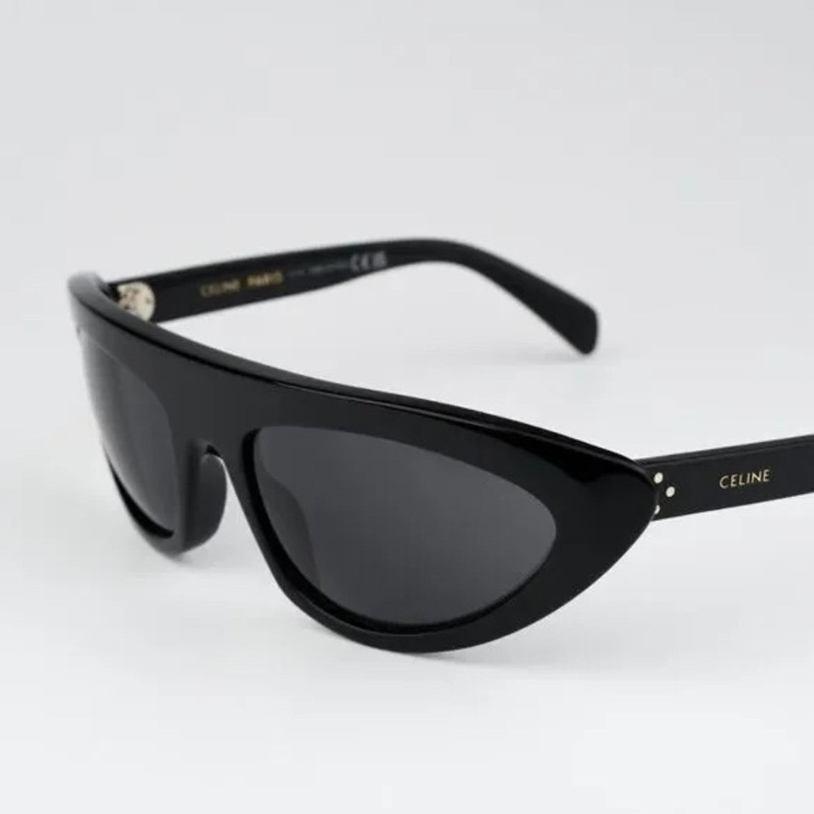 Celine New! Celine CL40261I 01A Glossy Black Sunglasses, Authentic Size ONE SIZE - 6 Thumbnail