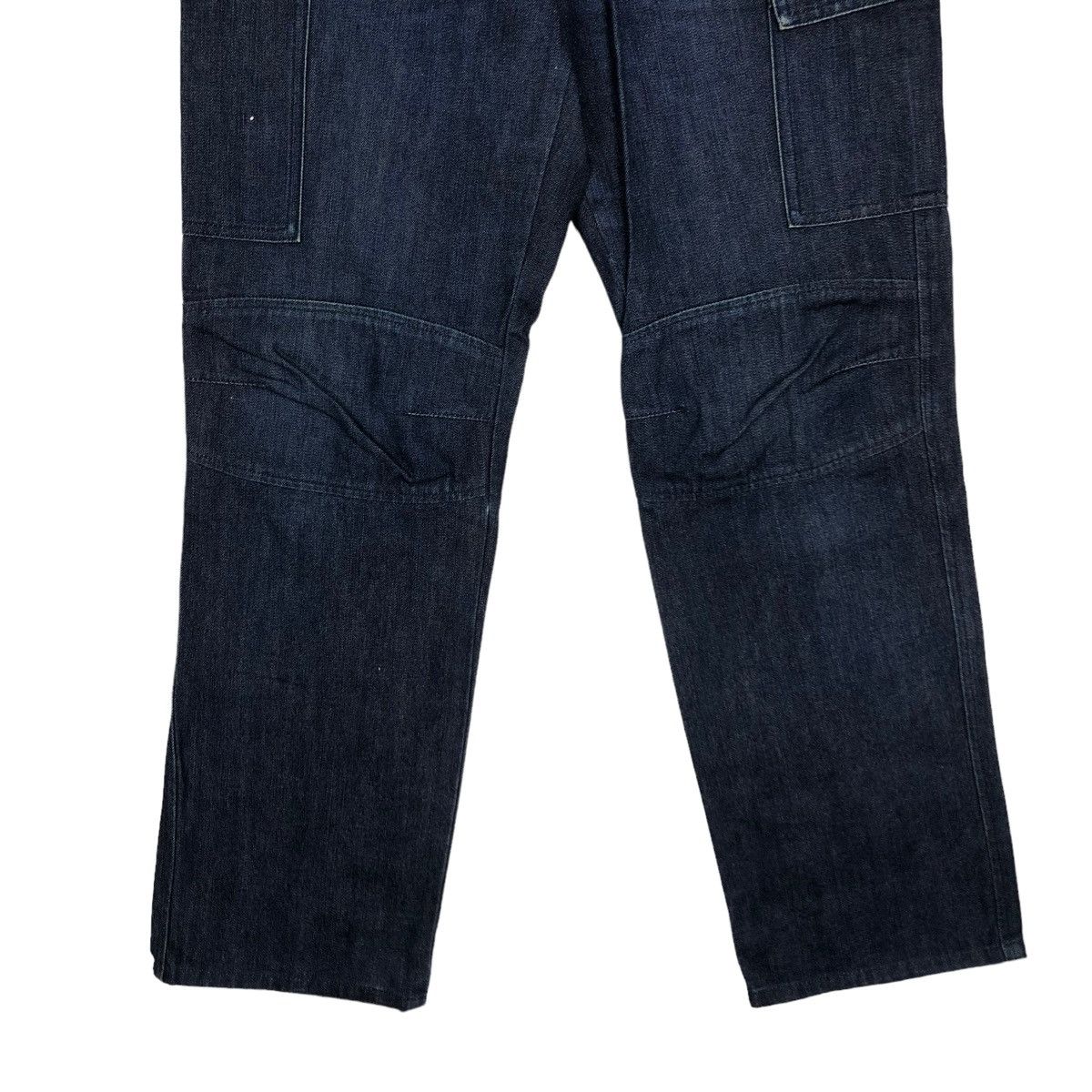 Issey Miyake 🔥Vintage Indigo Blue Denim Bush Pants Pocket Monkey Japan Size US 29 - 5 Thumbnail