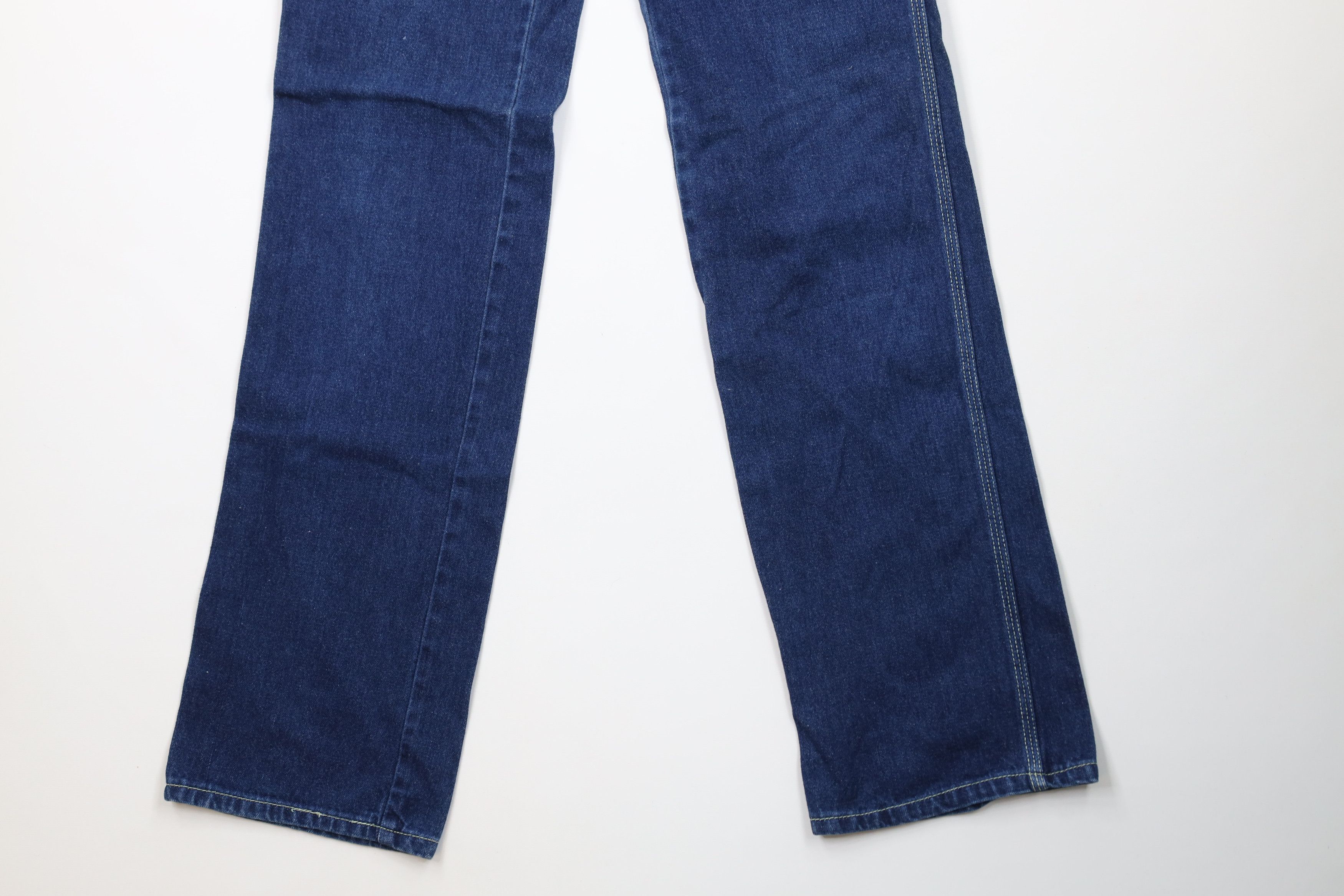 Vintage Vintage 70s Streetwear Flared Denim Jeans Blue Cotton Size 30" / US 8 / IT 44 - 4 Thumbnail