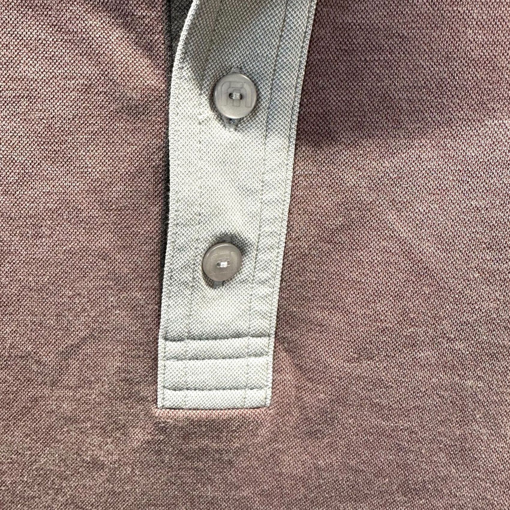 TravisMathew Travis Mathew Polo Shirt Adult Large Brown Gray Pima Cotton Polyester Tech Mens Size US L / EU 52-54 / 3 - 4 Thumbnail