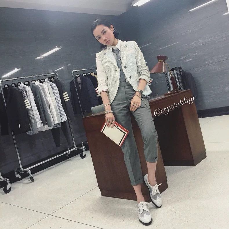 Thom Browne Thom Browne Medium grey slim low waist trousers Size 26" / US 2 / IT 38 - 8 Thumbnail